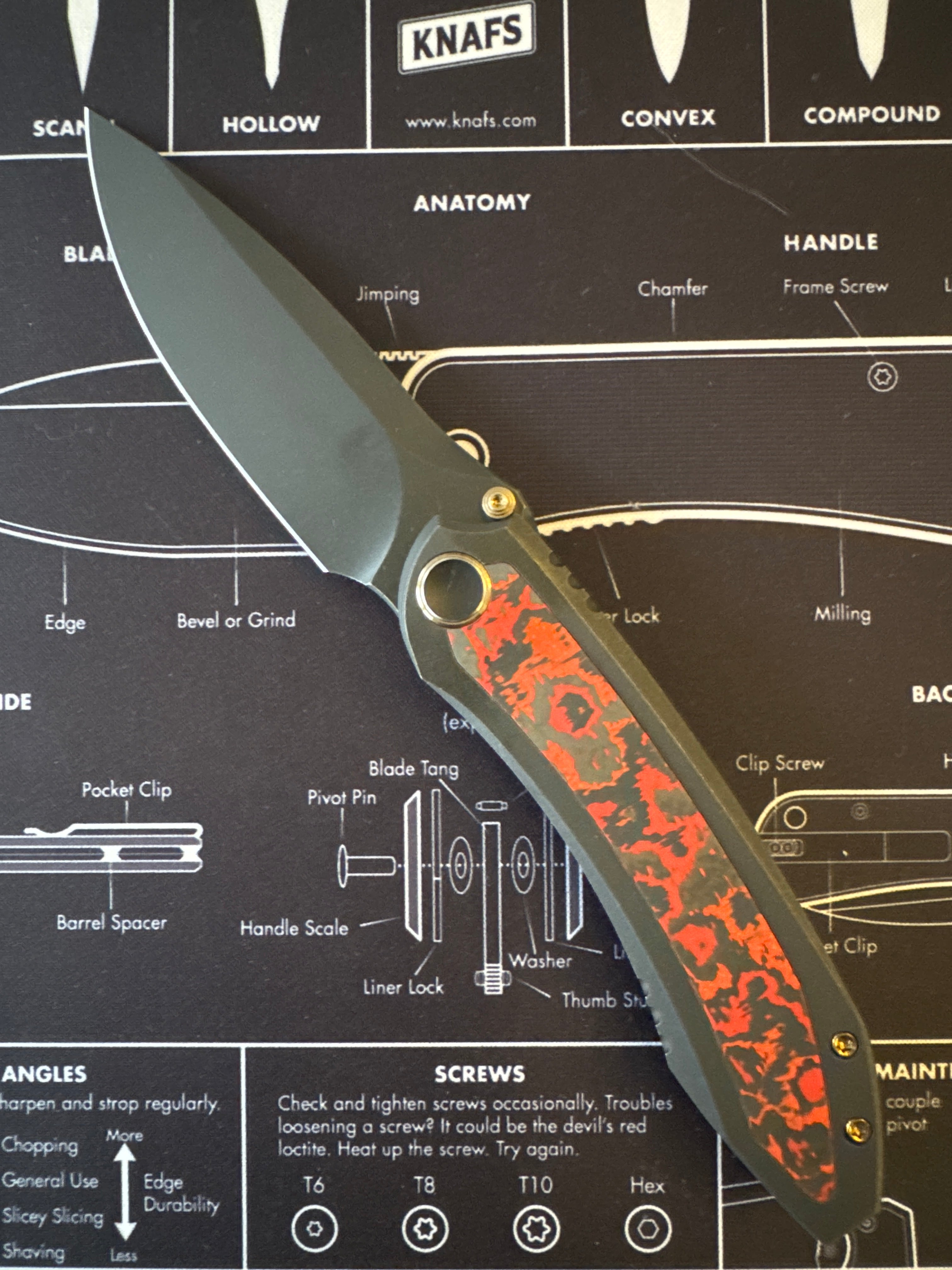 Prototype We Knife Winsom Knife M390 Steel Blade Titanium Red Fat Carbon 1 Of 1