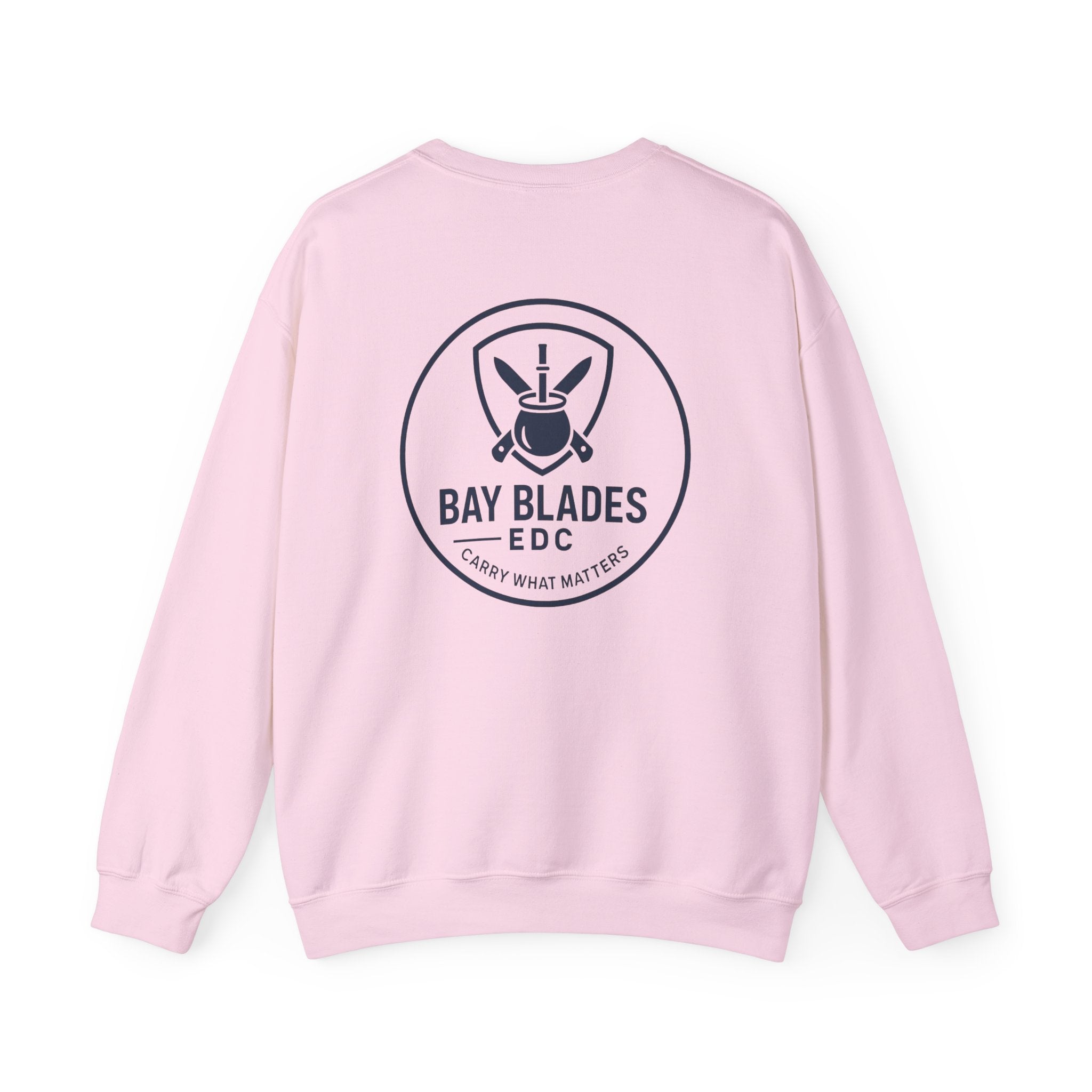 EDC Swag Crewneck — bayblades.co Knives & Flashlight Graphic Sweatshirt