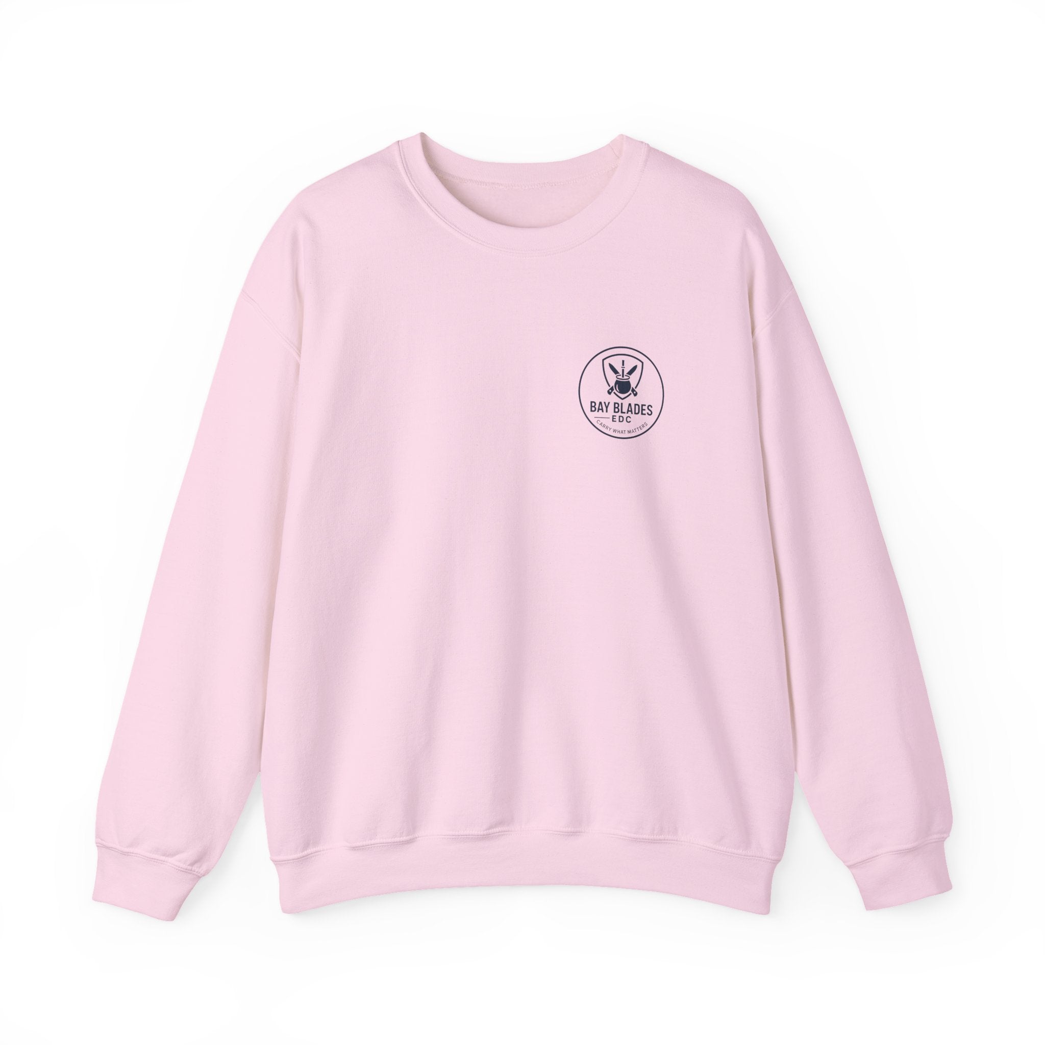 EDC Swag Crewneck — bayblades.co Knives & Flashlight Graphic Sweatshirt