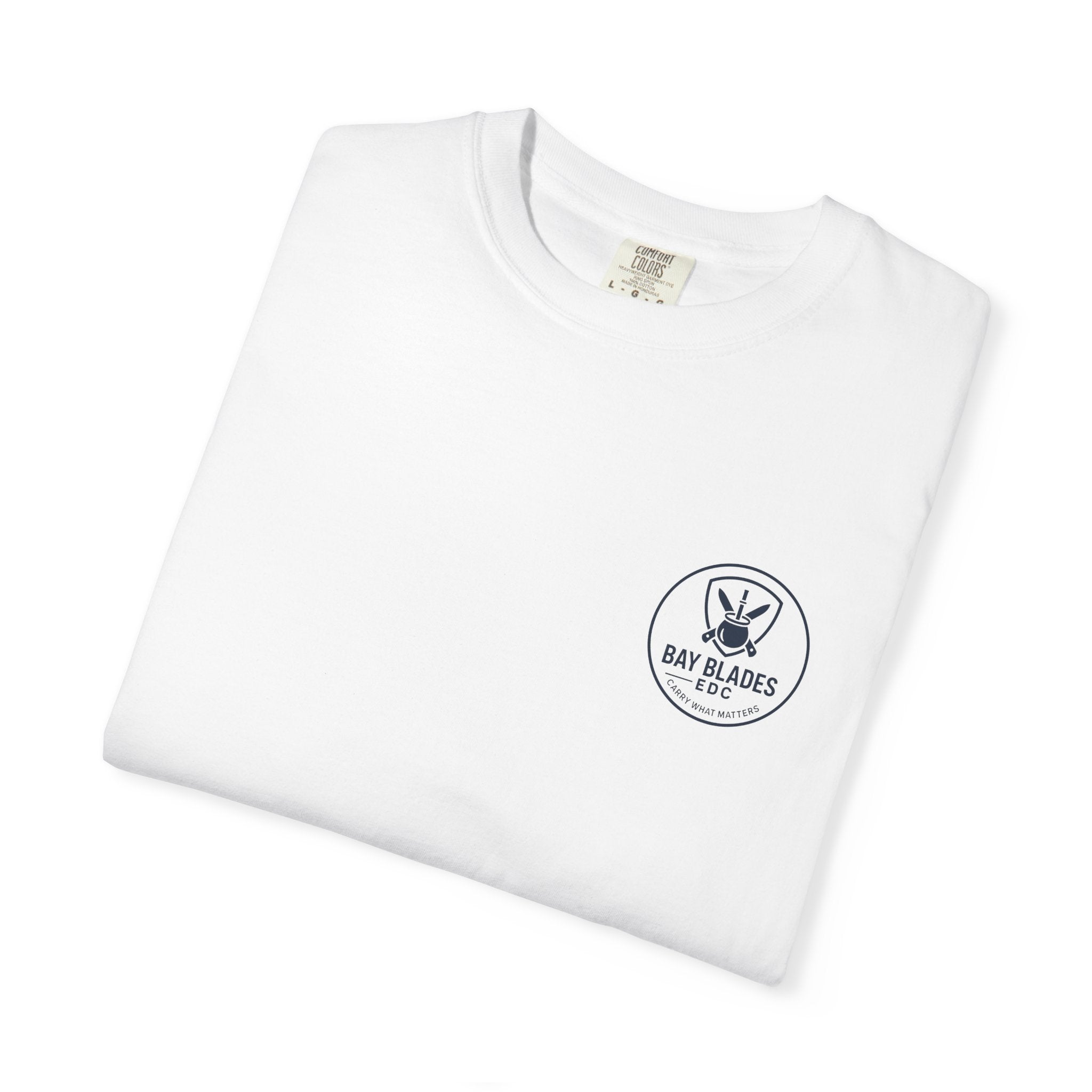 Skull Emblem Garment-Dyed T-Shirt — 'Enjoy What Matters' Graphic Tee