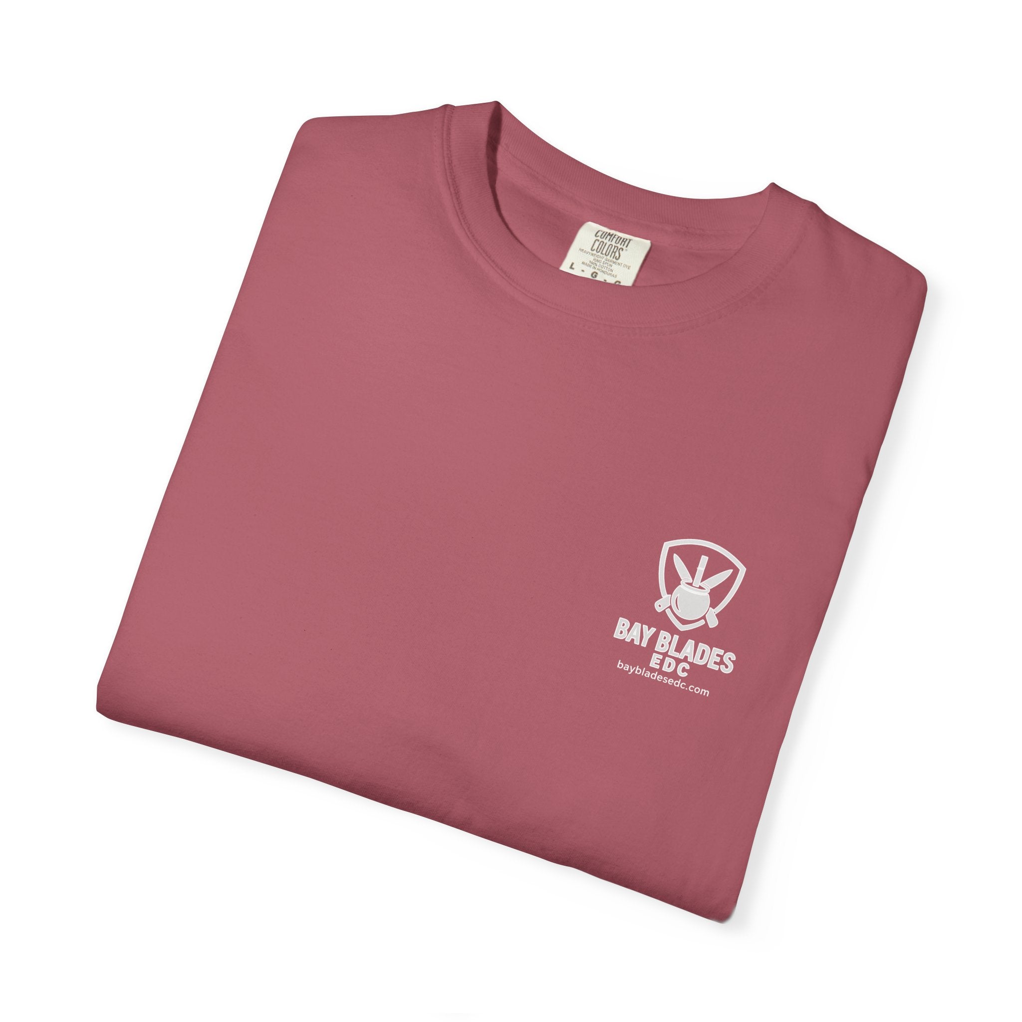 Skull Emblem Garment-Dyed T-Shirt — 'Enjoy What Matters' Graphic Tee