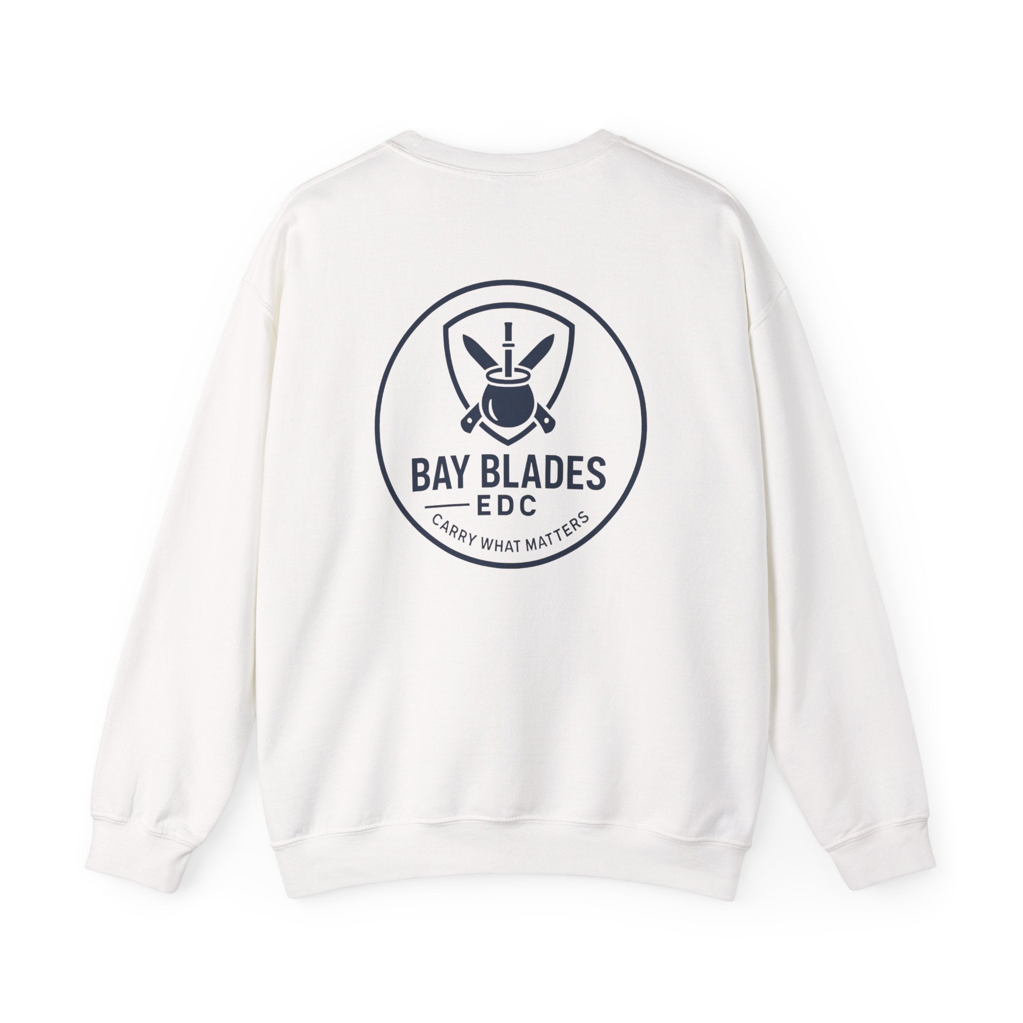 EDC Swag Crewneck — bayblades.co Knives & Flashlight Graphic Sweatshirt