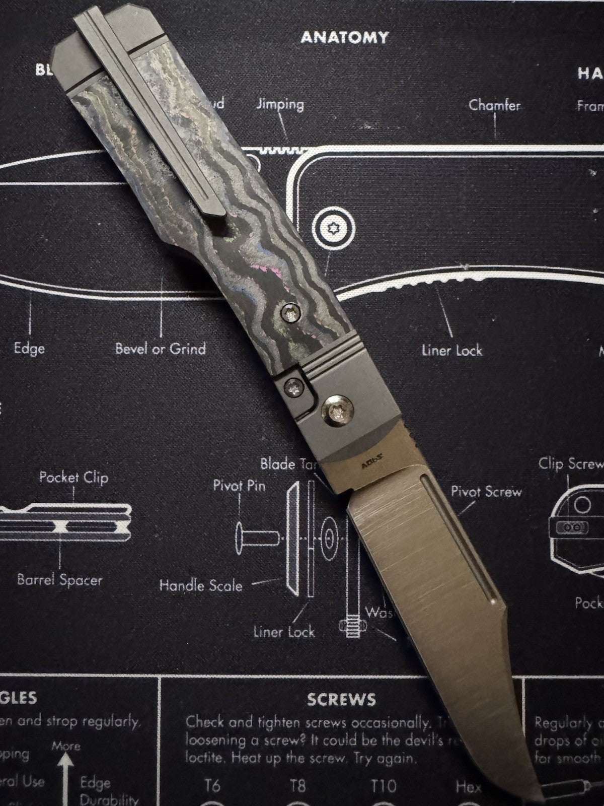Jack Wolf Knives - GUNSLINGER JACK - CAMOCARBON 80S