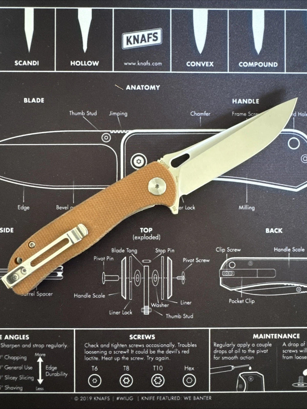 Dreamtech Linerlock Black Micarta Folding D2 Steel Pocket Knife K3898MB