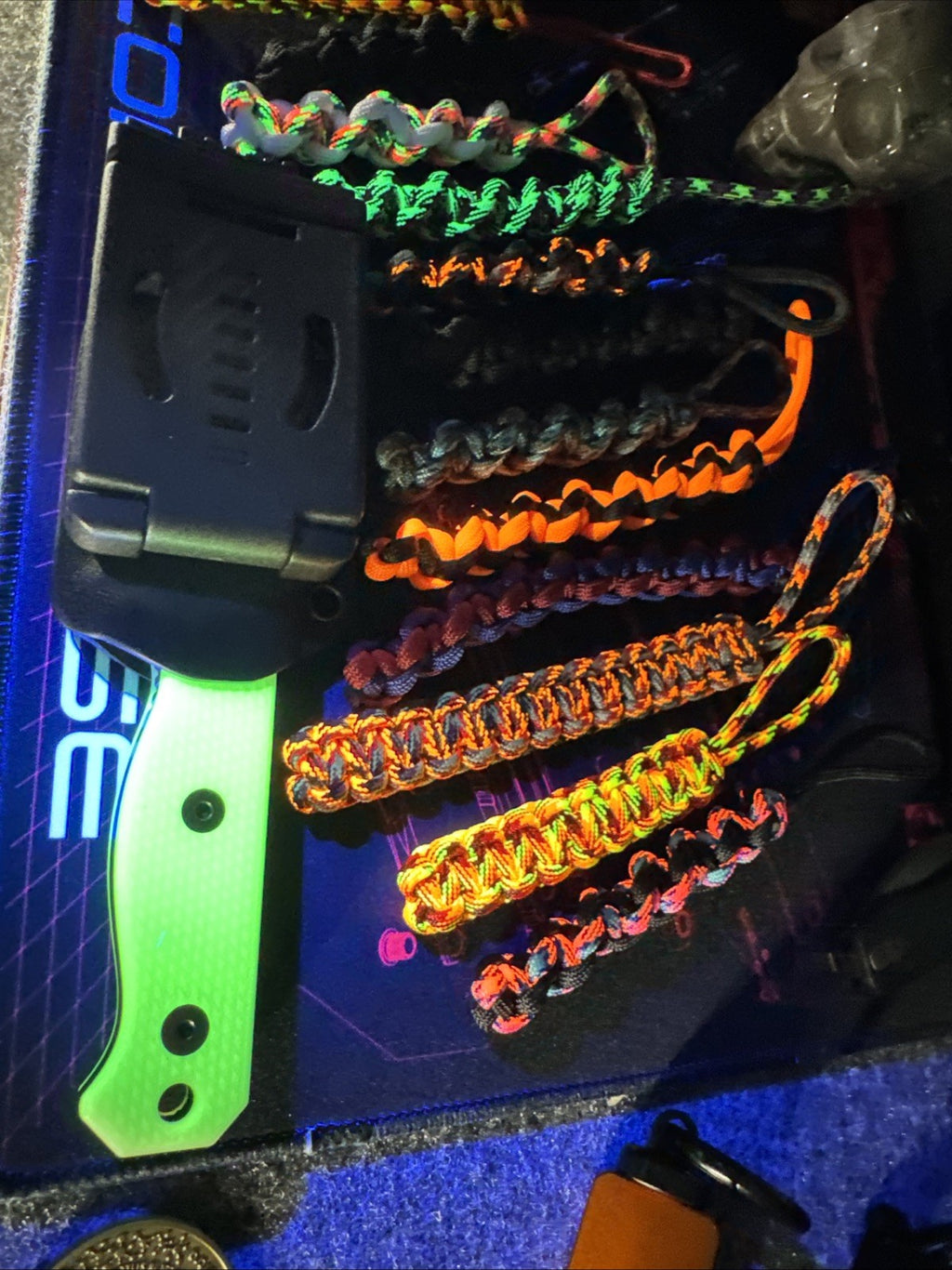 UV-Reactive Fixed Blade USA MADE