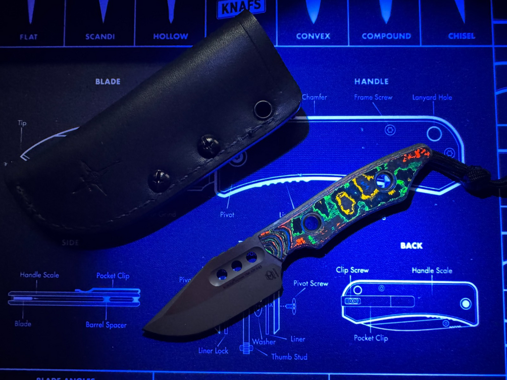 Heretic Kobold - 80s Camo Carbon - Pocket Fixed Blade - New 2026 - Exclusive #43