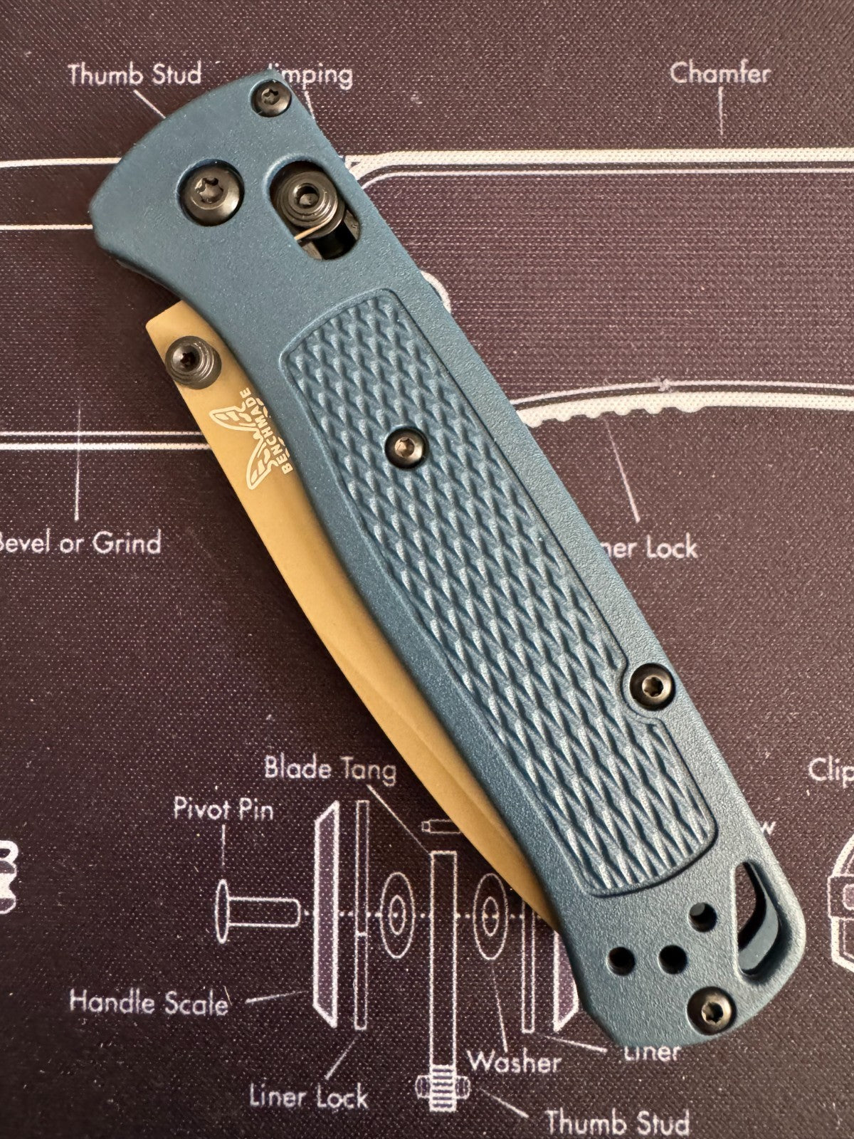 Benchmade Bugout® | Crater Blue Grivory®
