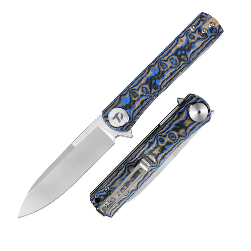 DREAMTECH Knife Folding Knife Micarta Handle D2 Blade Knife D3896