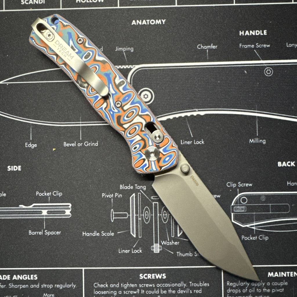 DreamTech Knife Tanto Coral crossbar lock Blade: 14c28n Model: D4508