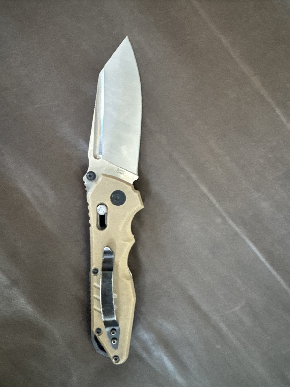 S-Tec Folding Knife Green G10 Satin 8cr14 Stainless Steel Blade