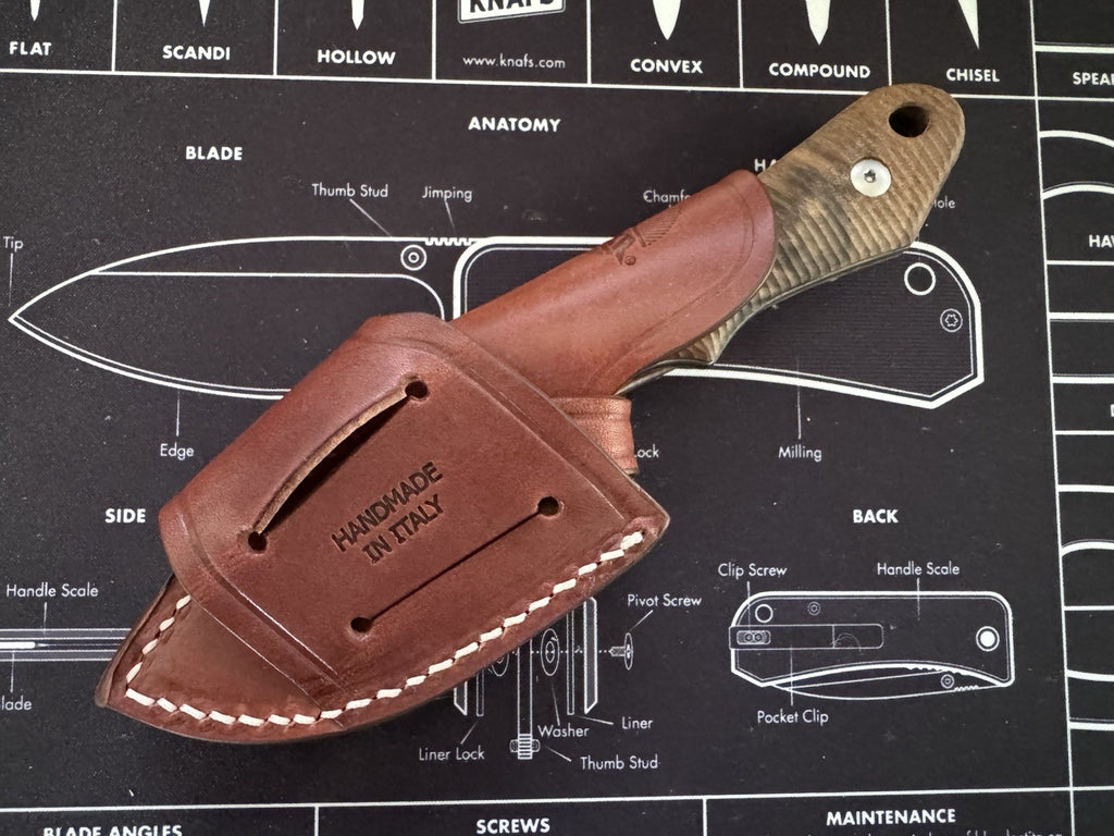 Viper Knives Handy Fixed Blade Knife Wood (3.4" Satin) VT4038NO