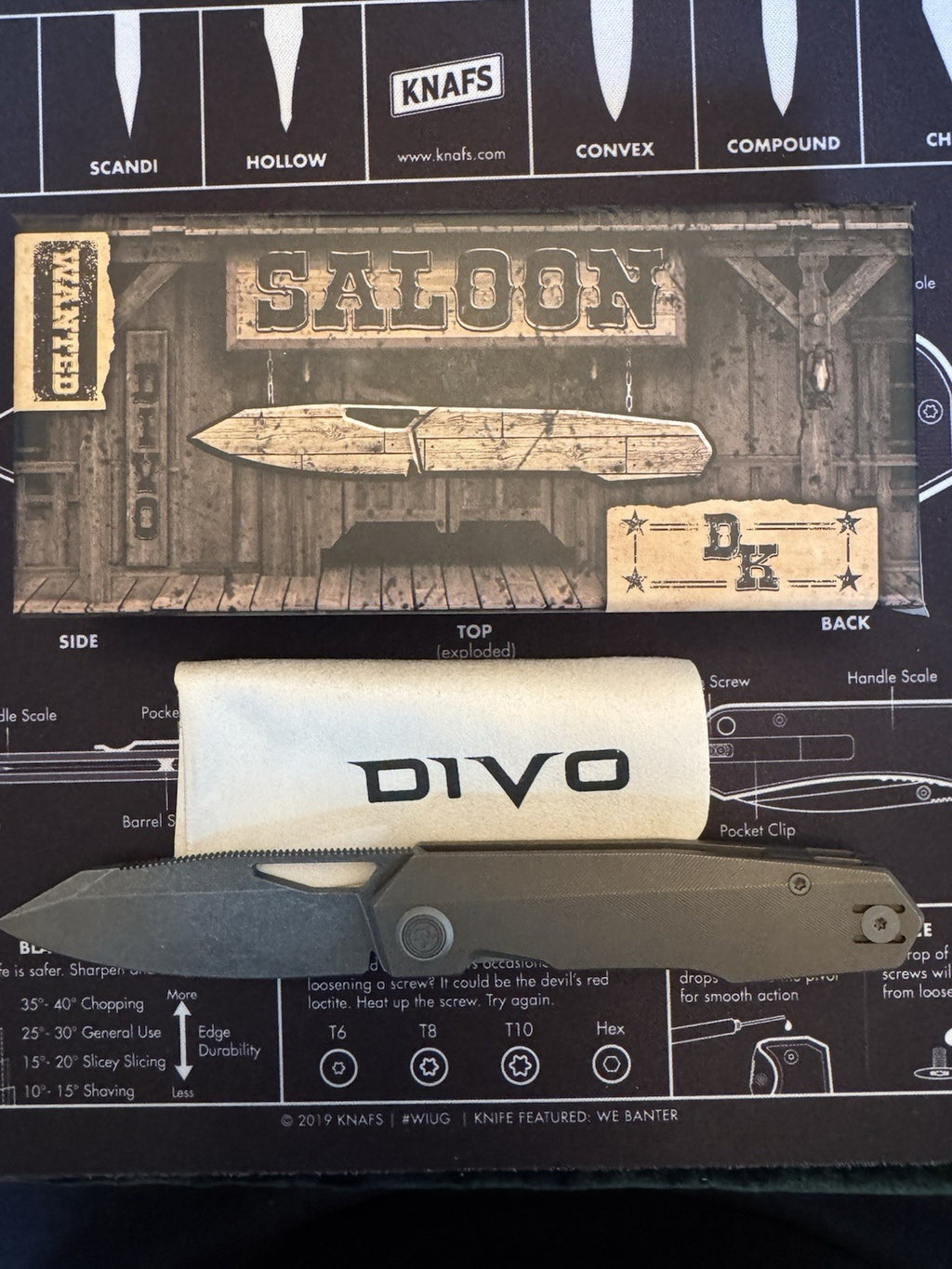 Divo Saloon S90v #16 Of #50, Titanium, Acid Stonewash