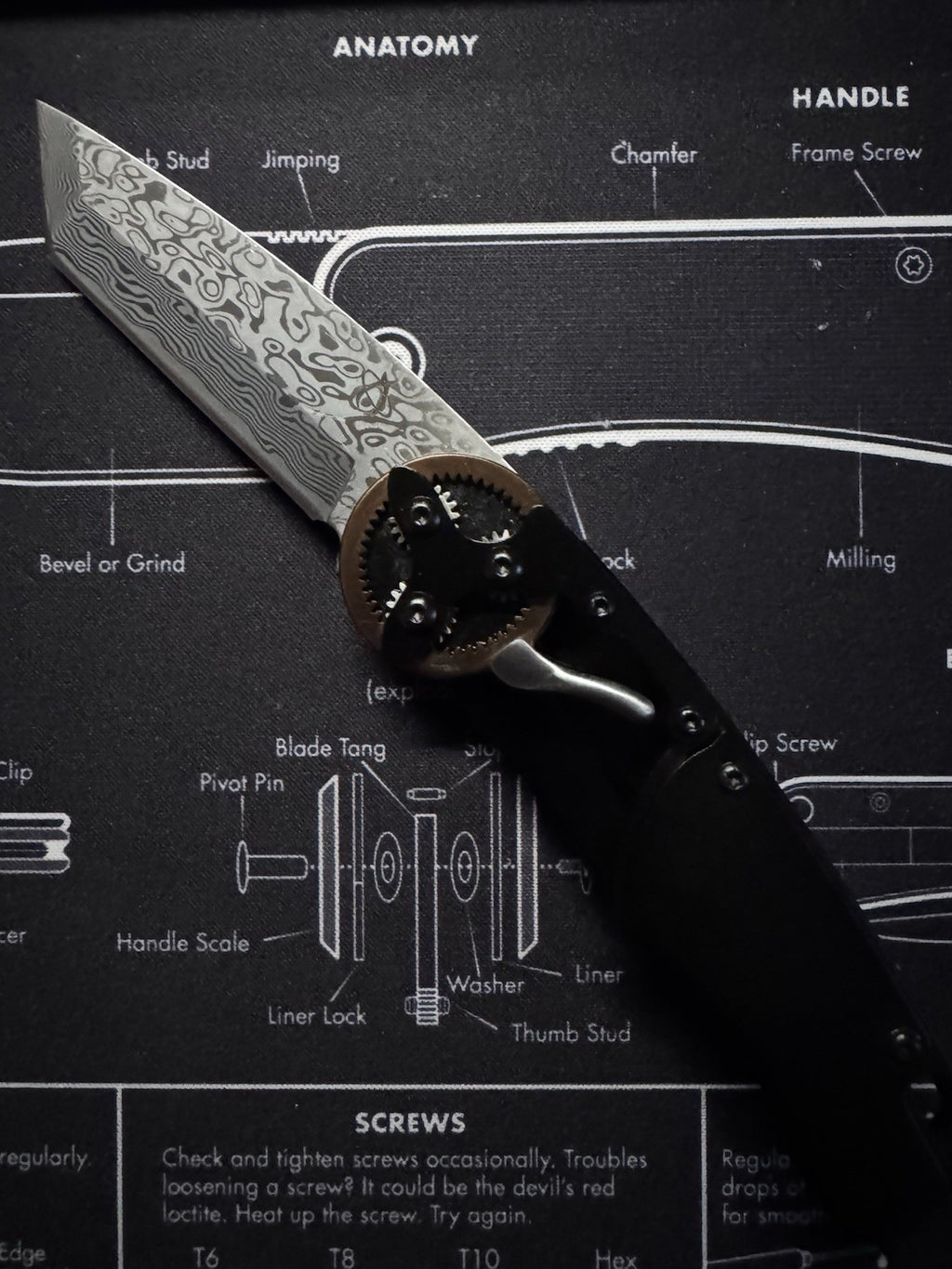 Mantis GH2027T 2021 G&G Hawk Designs Gearhead Folding Knife 2.875" Tanto