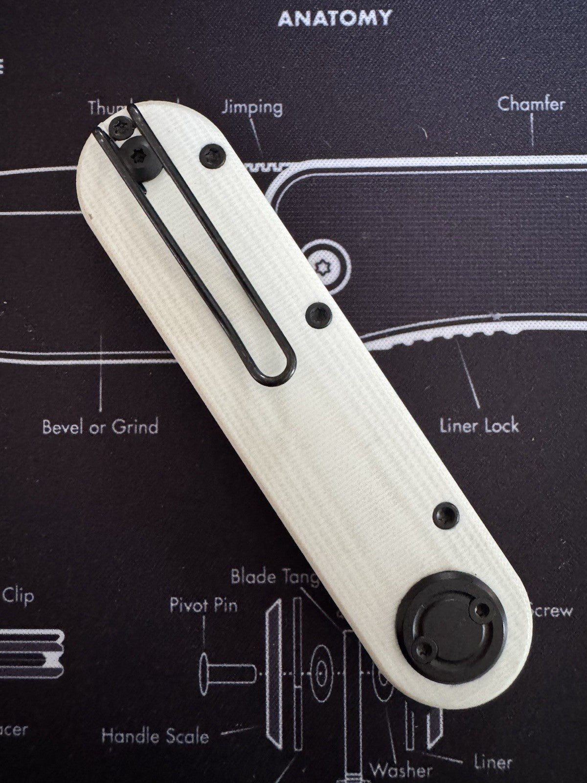 Vosteed Corgi-V 295 Vanchor Lock White G10 Folding N690 Pocket Knife A3712