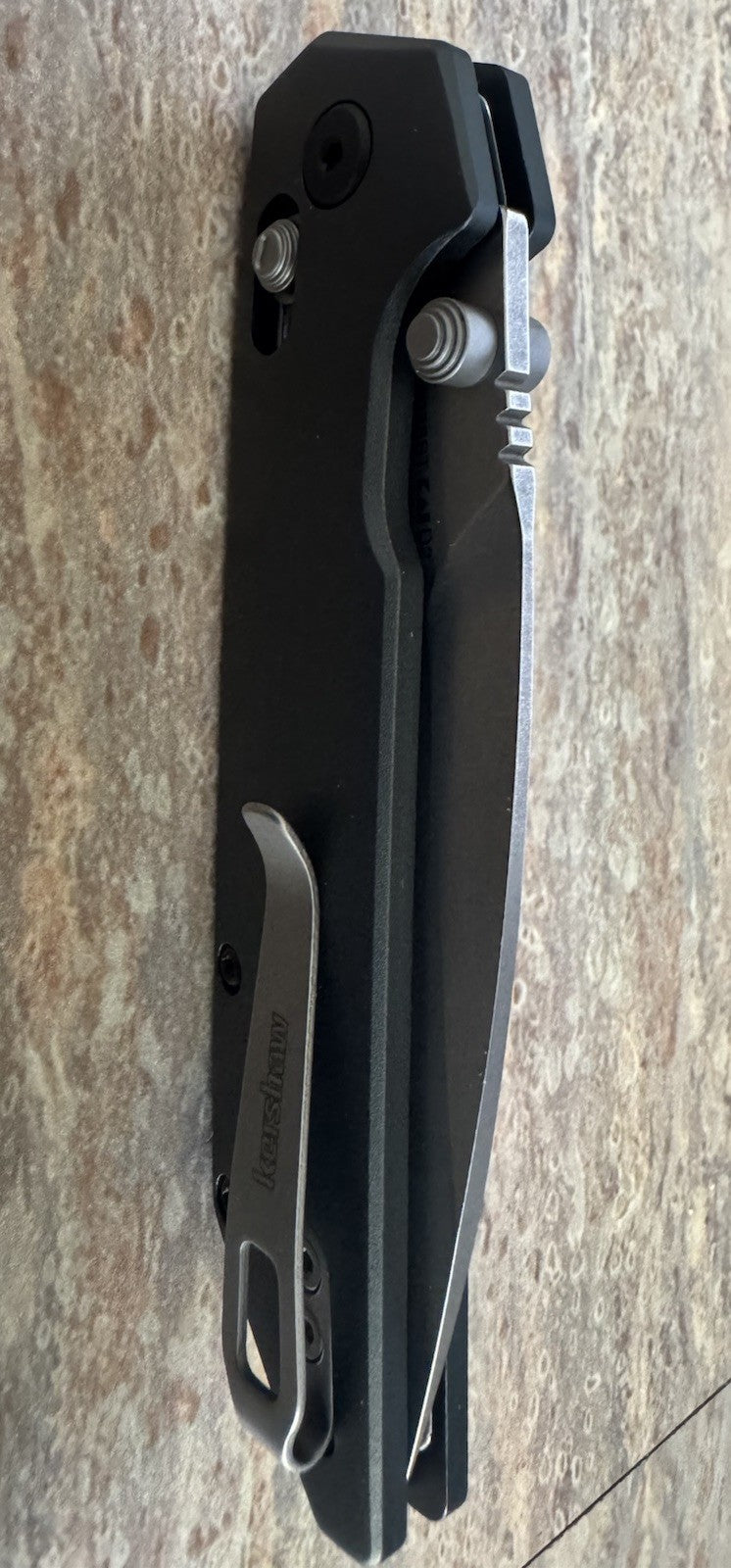 Kershaw Iridium DuraLock Gray 3" D2 Stainless Aluminum Folding Knife 2038ST