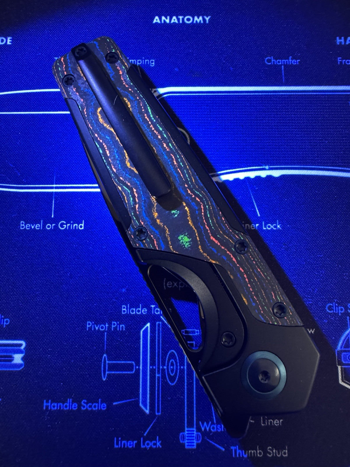 Kizer Serpentine 80s Folding Pocket Knife Elmax Blade Titanium