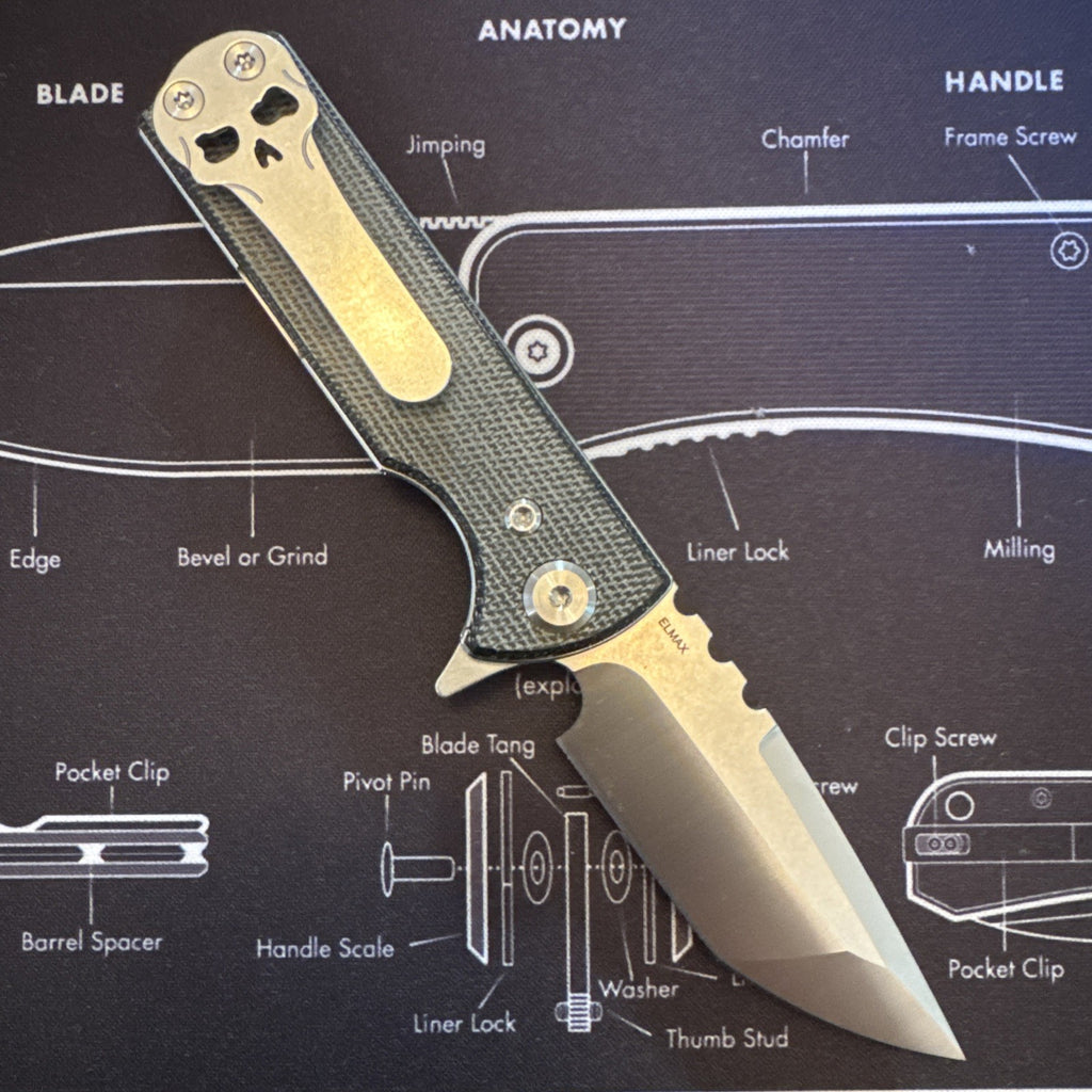Chavez T.A.K Elmax Blade Black Micarta