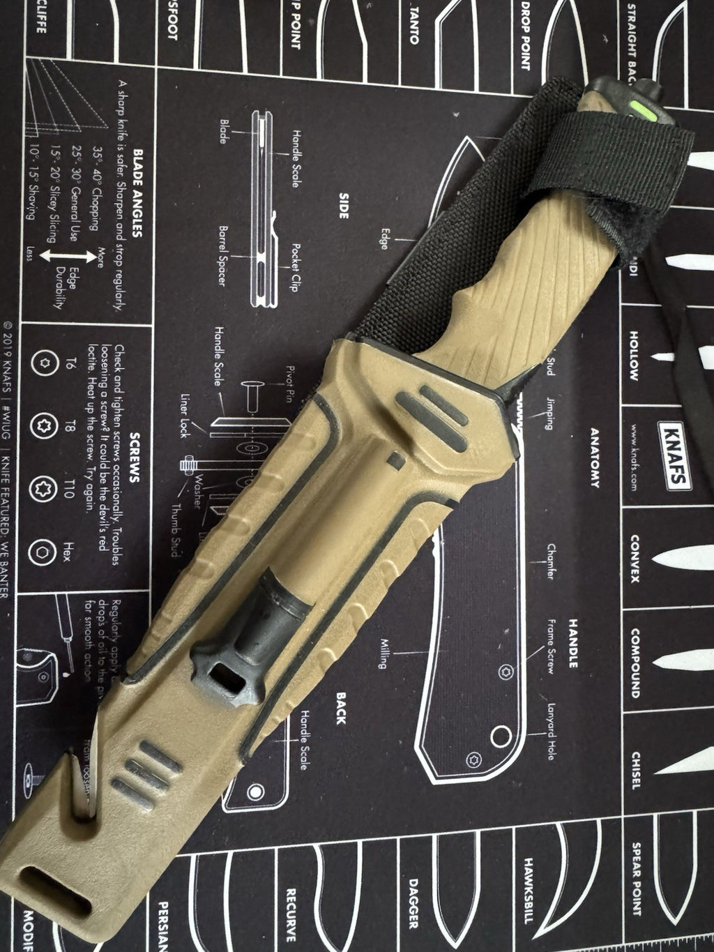 With Armour Glow fix blade with fire starter rod