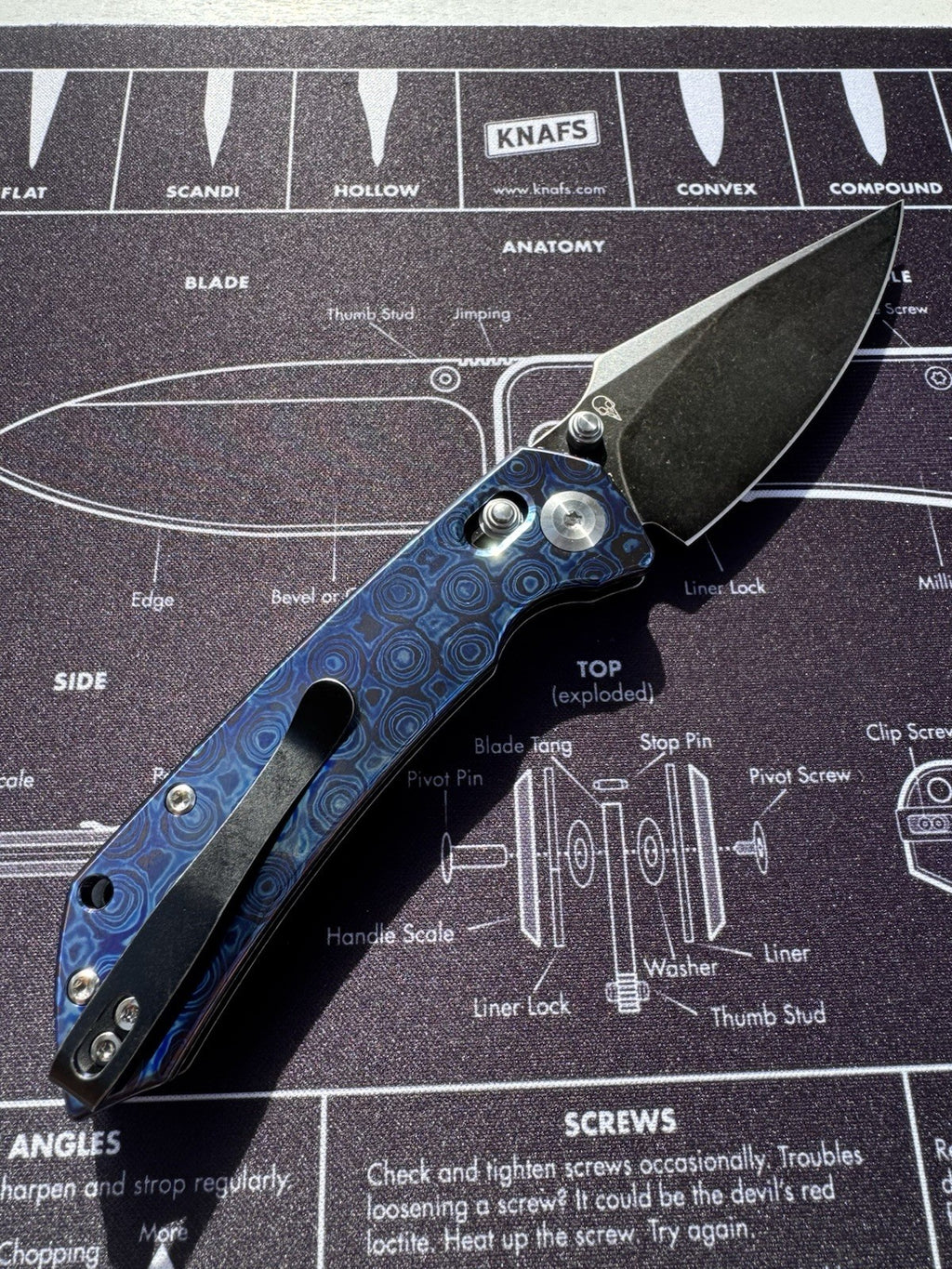 KANSEPT Fenrir - Timascus Handle - Greg Schob