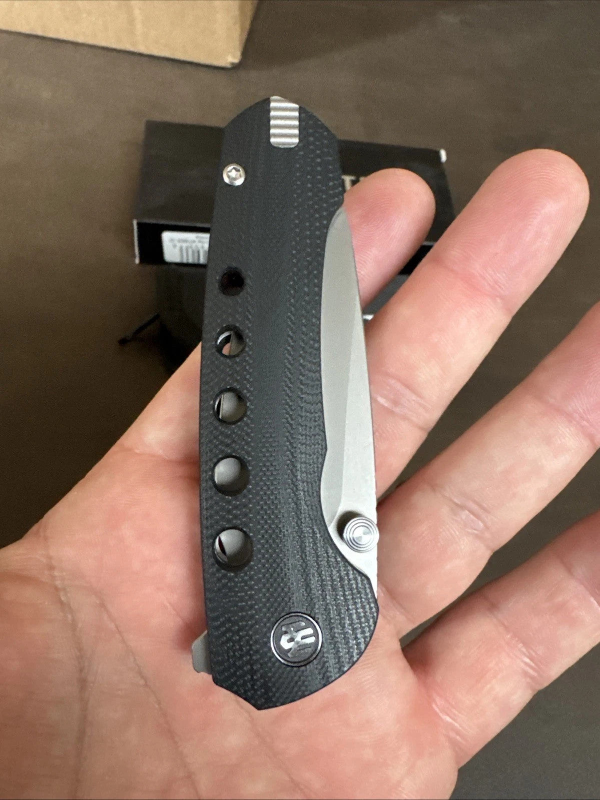 REMETTE RT-BEE 14C28N Knife Blade Steel Black G10 Handles + Titanium Toothpick