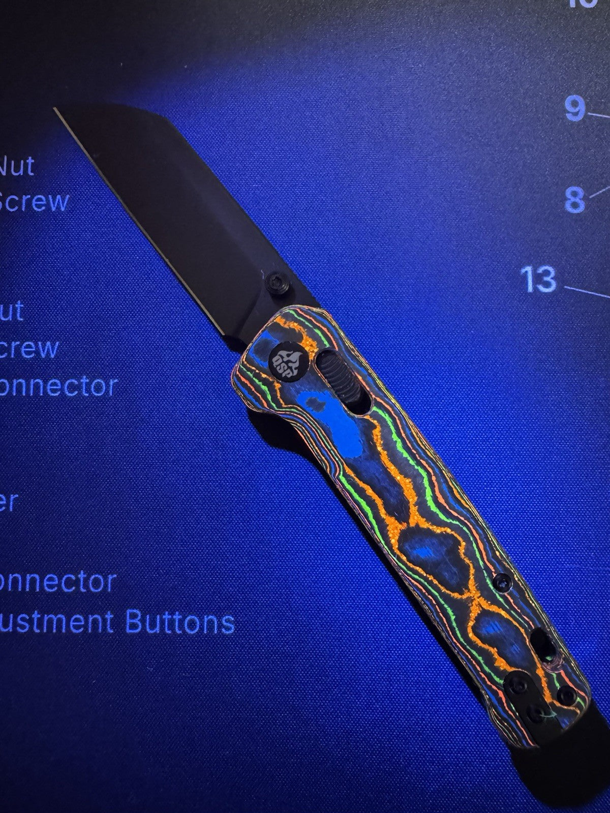 QSP Penguin 80s Camo Carbon Fiber 1 Of 90 Folding Pocket Knife