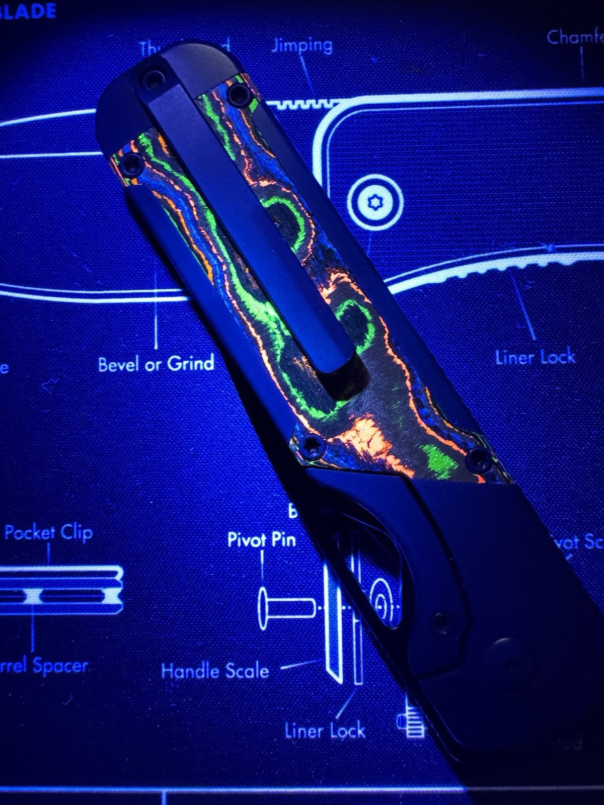🔥#161 Kizer Militaw, DLC M390, Titanium + 80s Camo Carbon RARE FULL SIZE