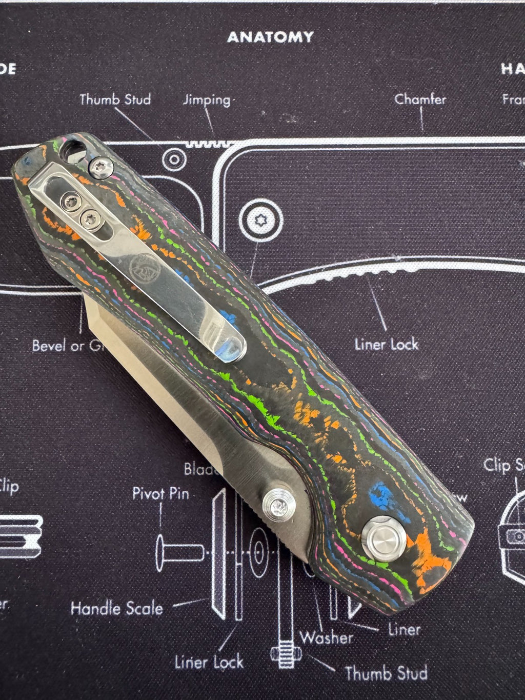 Vosteed Raccoon M390 Satin 80s Camo Carbon Fiber BR OP Exclusive