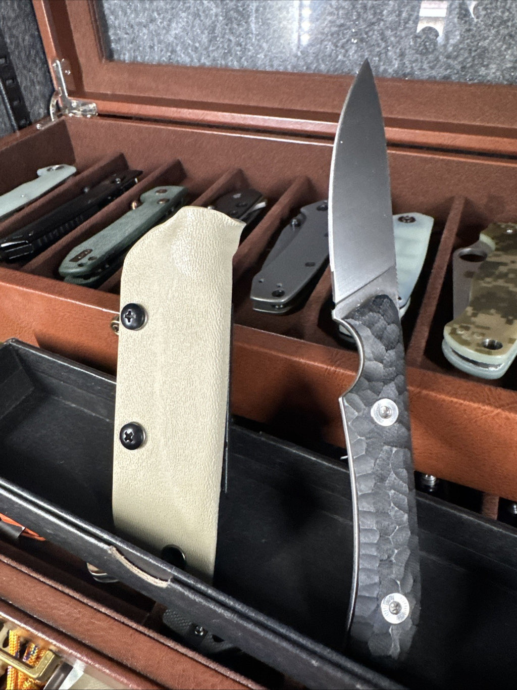 Fixed Blade Black D2 Steel - USA Made