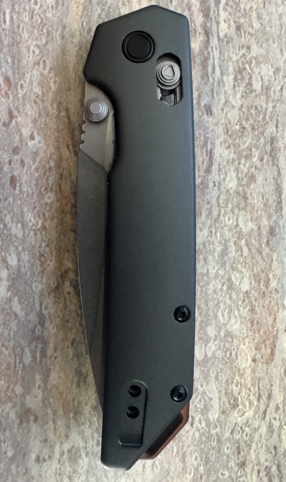 Kershaw Iridium DuraLock Gray 3" D2 Stainless Aluminum Folding Knife 2038ST