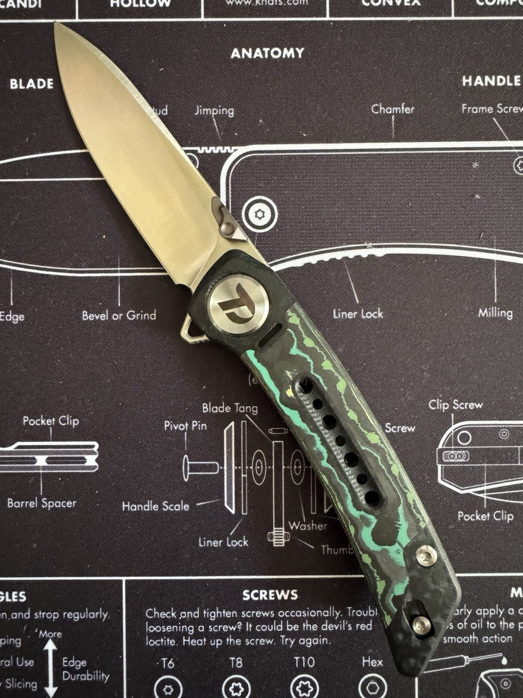 RARE Shot Show Dreamtech Prototype / Sample Yellow, Green CF, G10