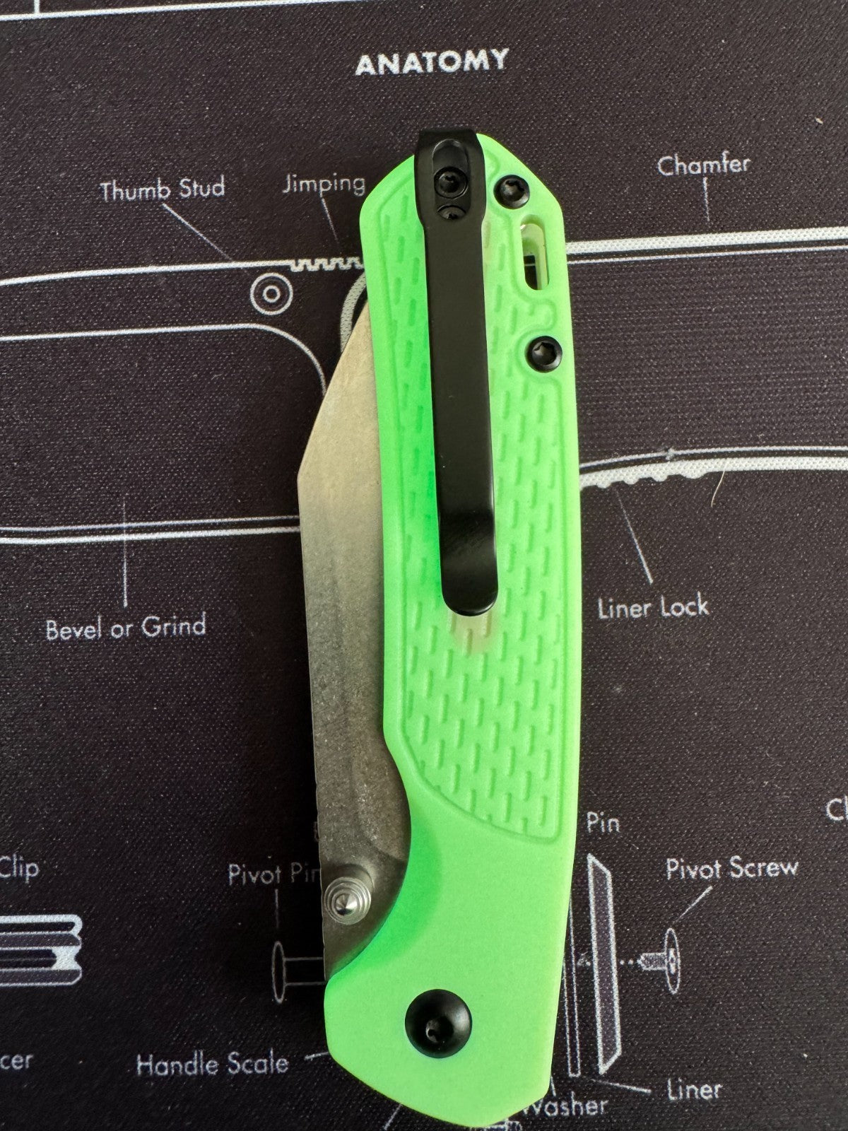 CJRB Pyrite-Light  Glow In The Dark - Satin Blade (Exclusive) Sold Out