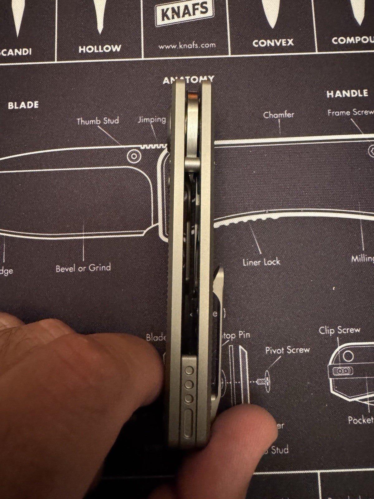 Vosteed Raccoon V - M390 - Titanium - Satin Blade  #62 Of #250