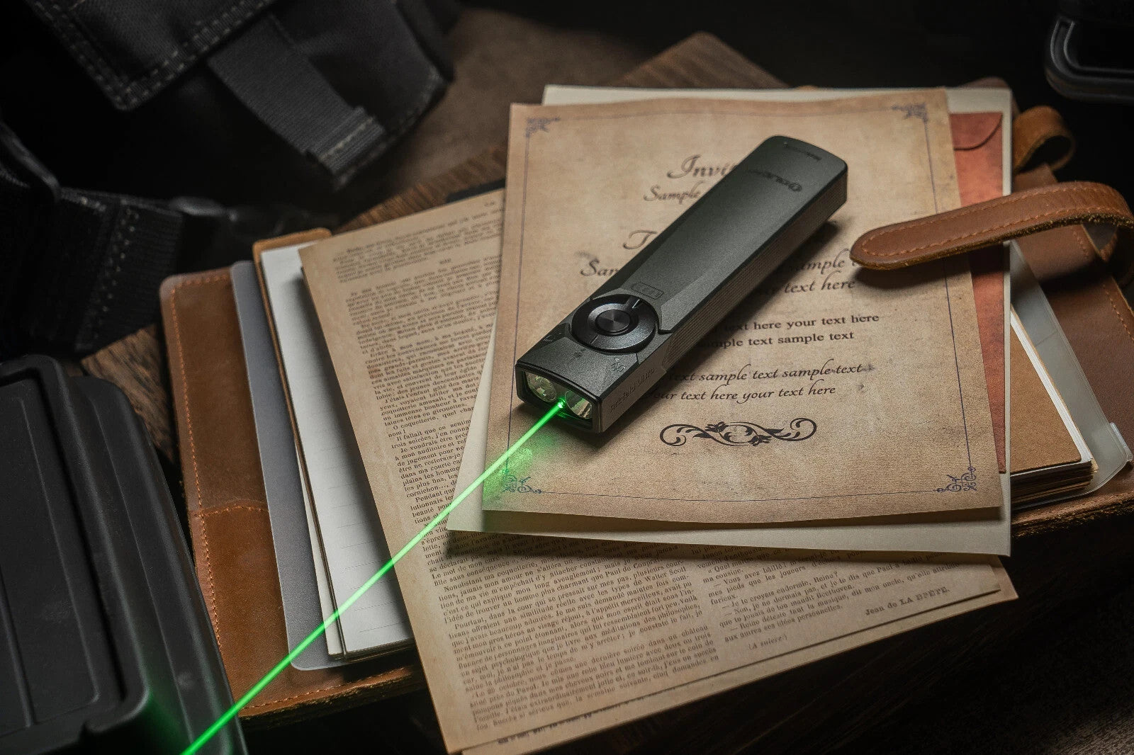 Olight Arkfeld Ultra Flashlight Olive Gray Aluminum (1400 Lumens CW)