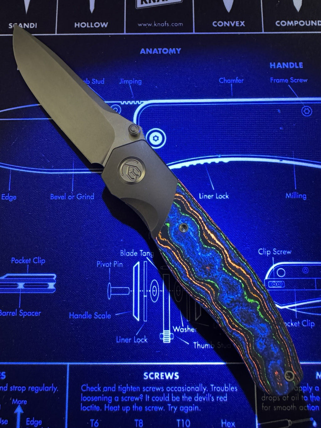 KB  Velvet Snake M390/TITANIUM & 80's Camo Carbon Fiber