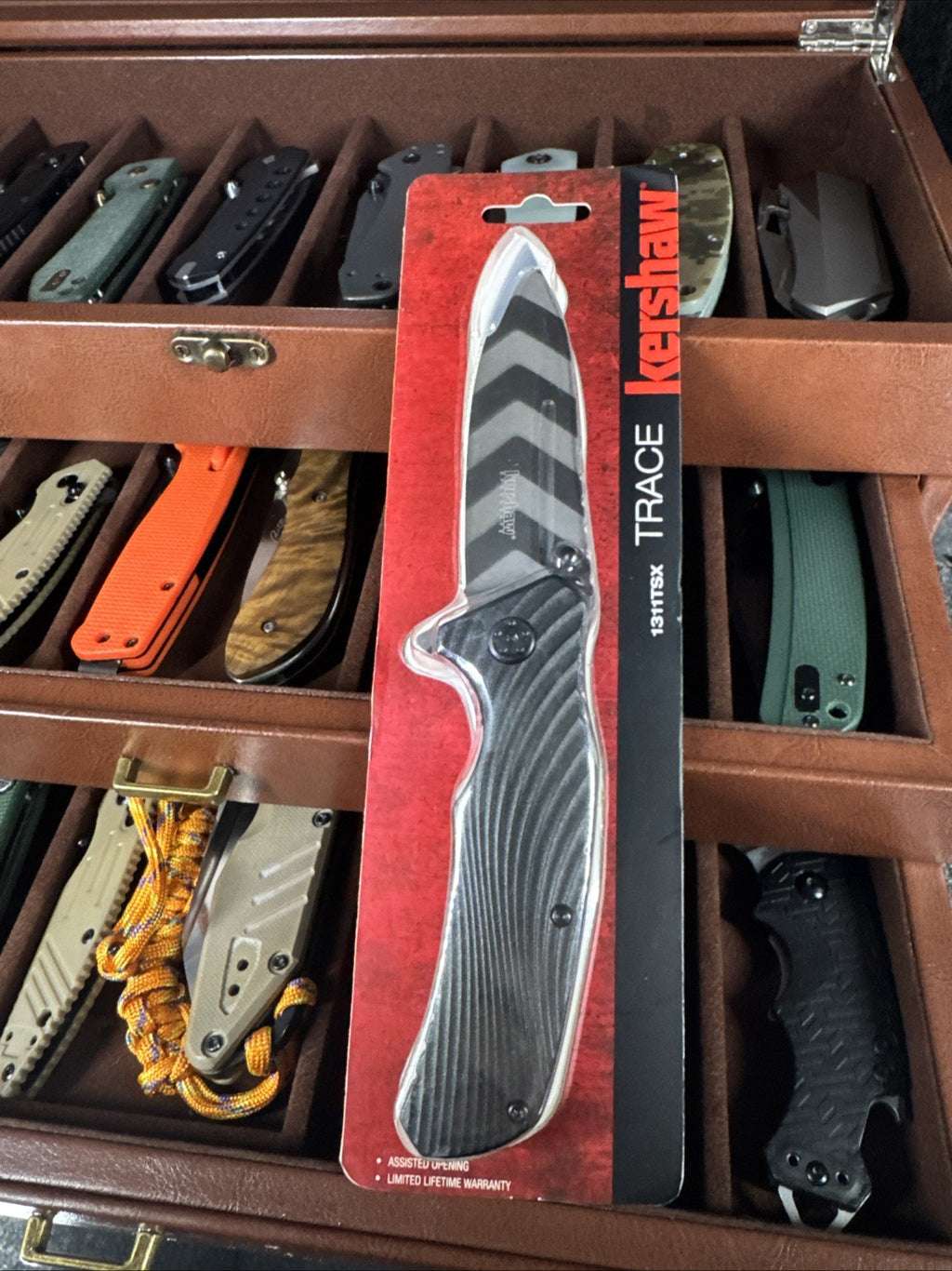 Kershaw - Pocket Knife - TRACE 1311TSX - Assisted - Tactical Liner Lock Black