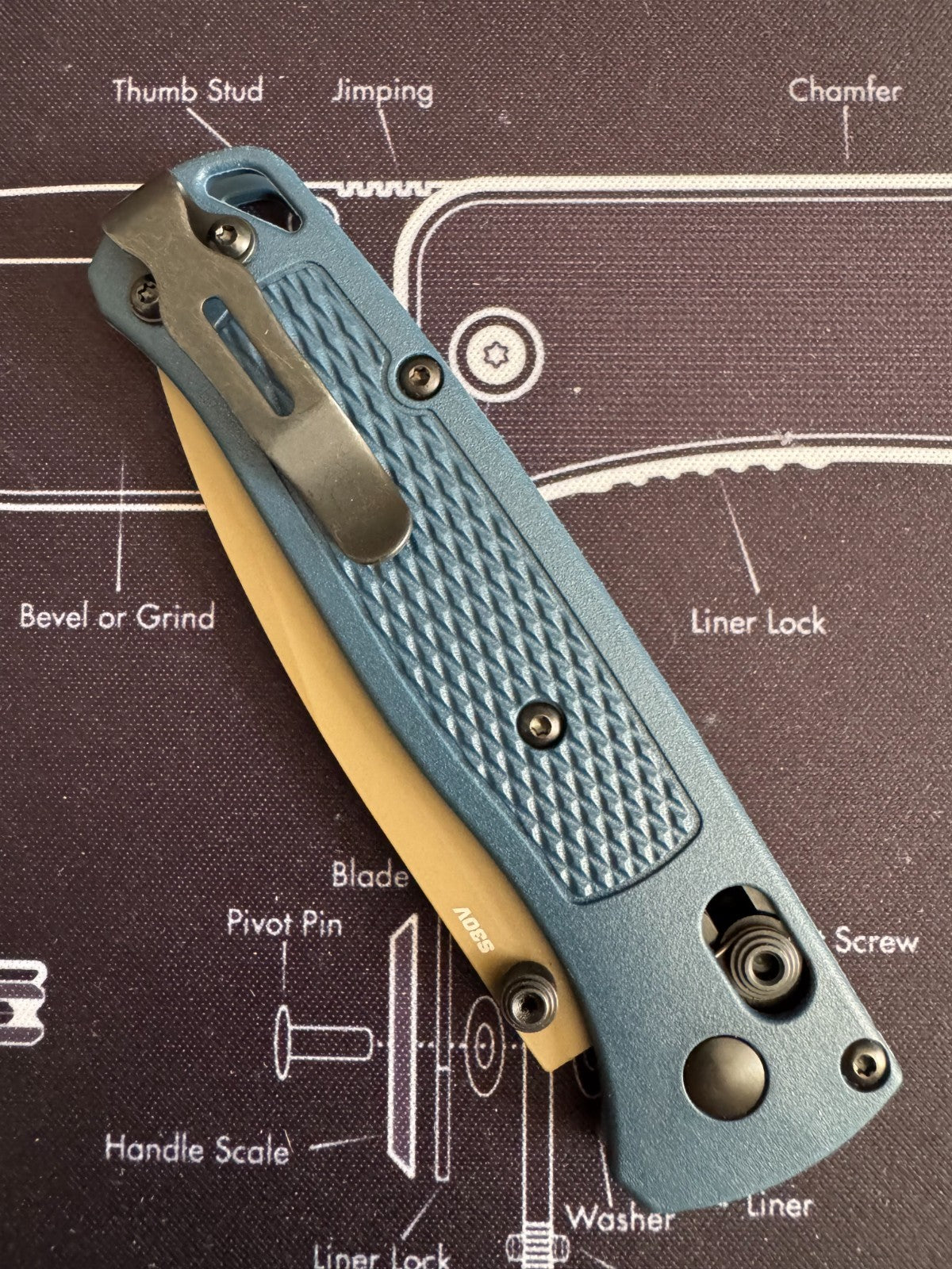 Benchmade Bugout® | Crater Blue Grivory®