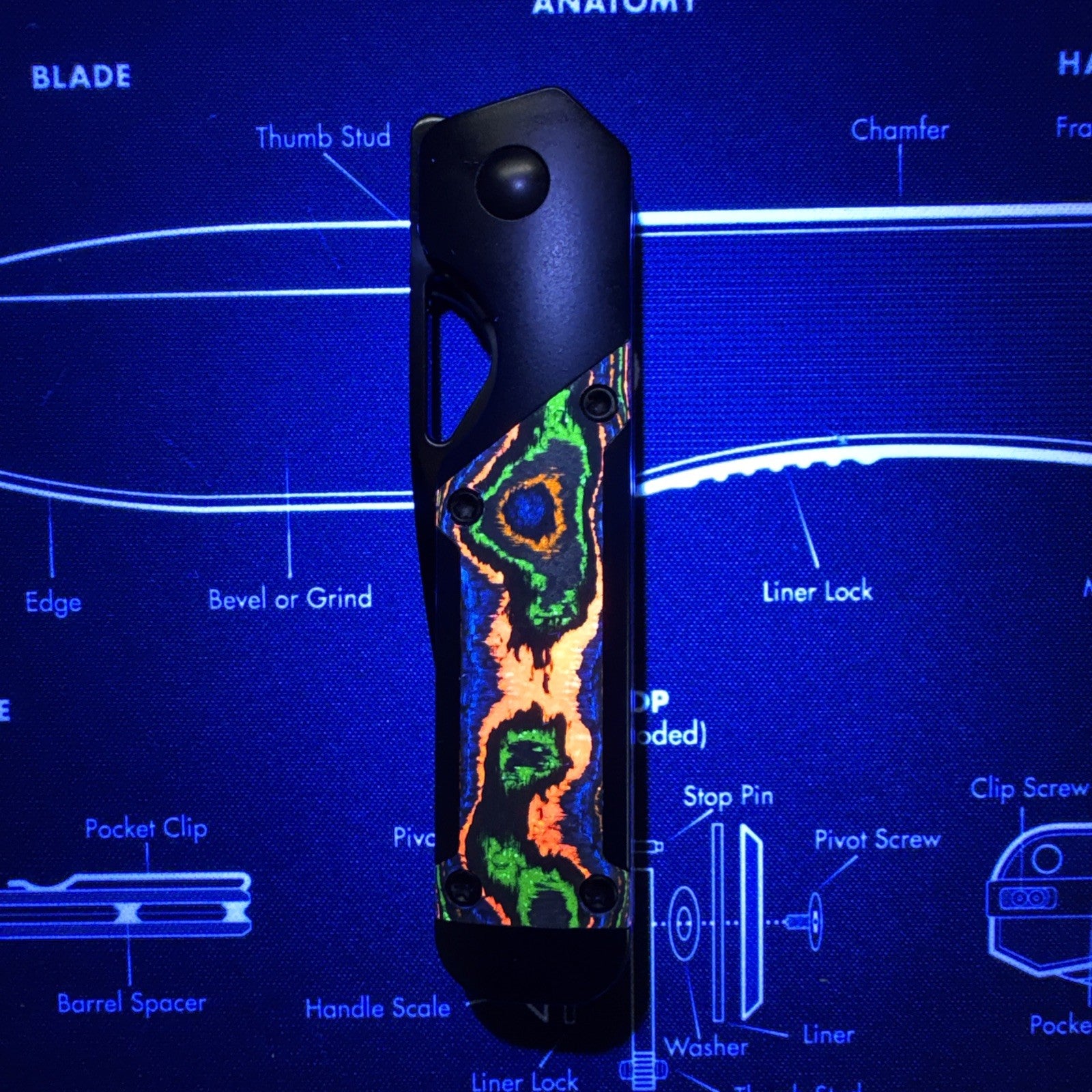 Kizer Mini Militaw 80s Camo Carbon Fiber