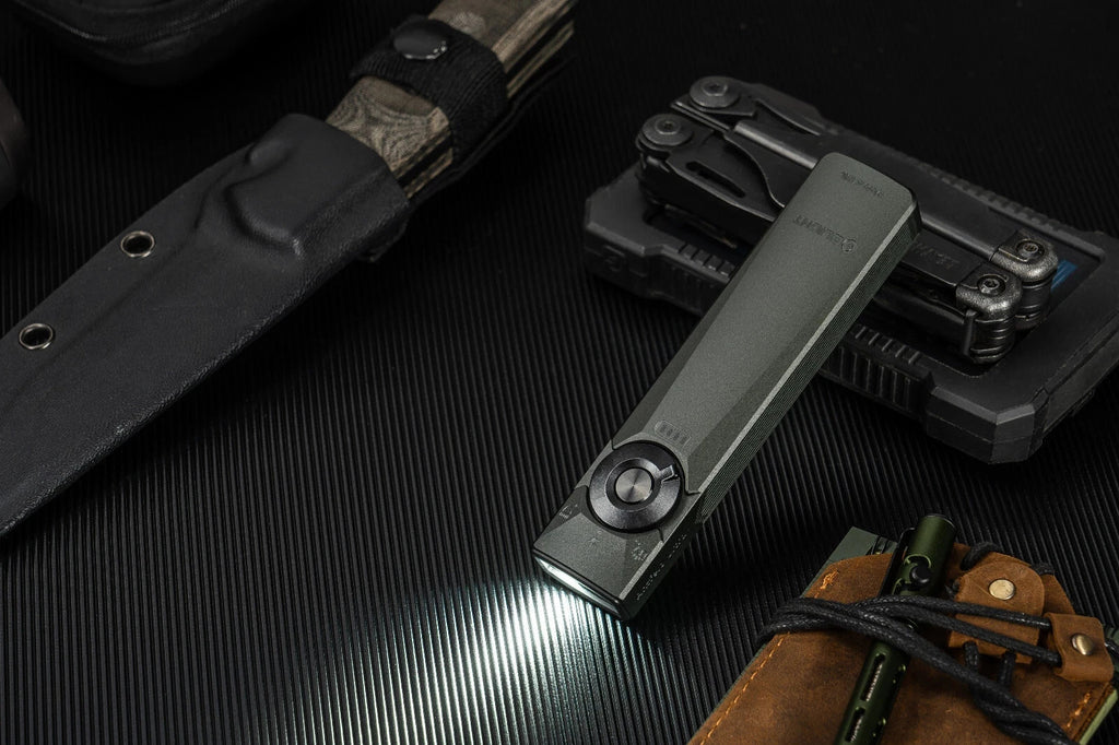 Olight Arkfeld Ultra Flashlight Olive Gray Aluminum (1400 Lumens CW)