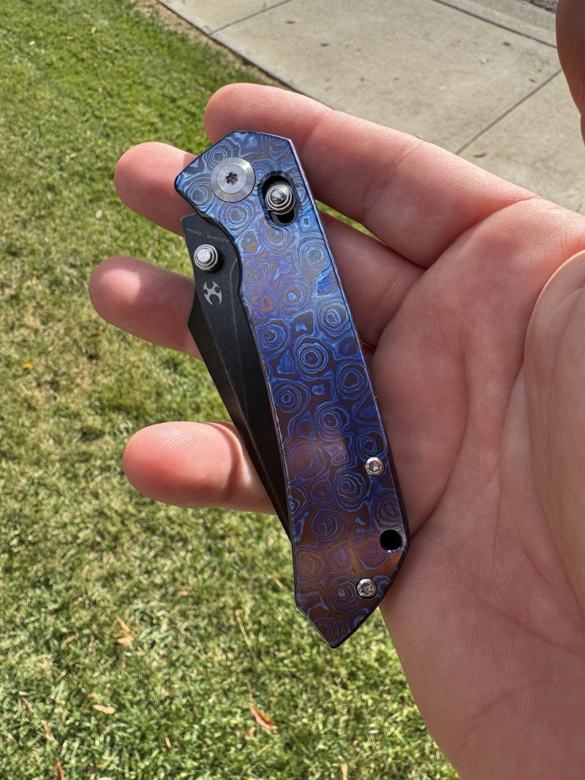 KANSEPT Fenrir - Timascus Handle - Greg Schob