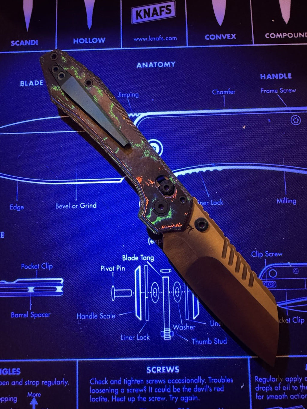 Vosteed Mini RSKAOS 80s Camo Carbon M390 BROP Br-op Exclusive Sculpted By lishen