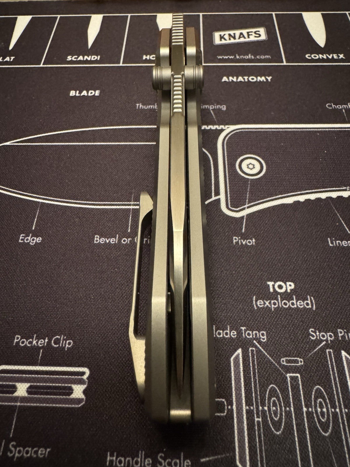 Vosteed Raccoon V - M390 - Titanium - Satin Blade  #62 Of #250