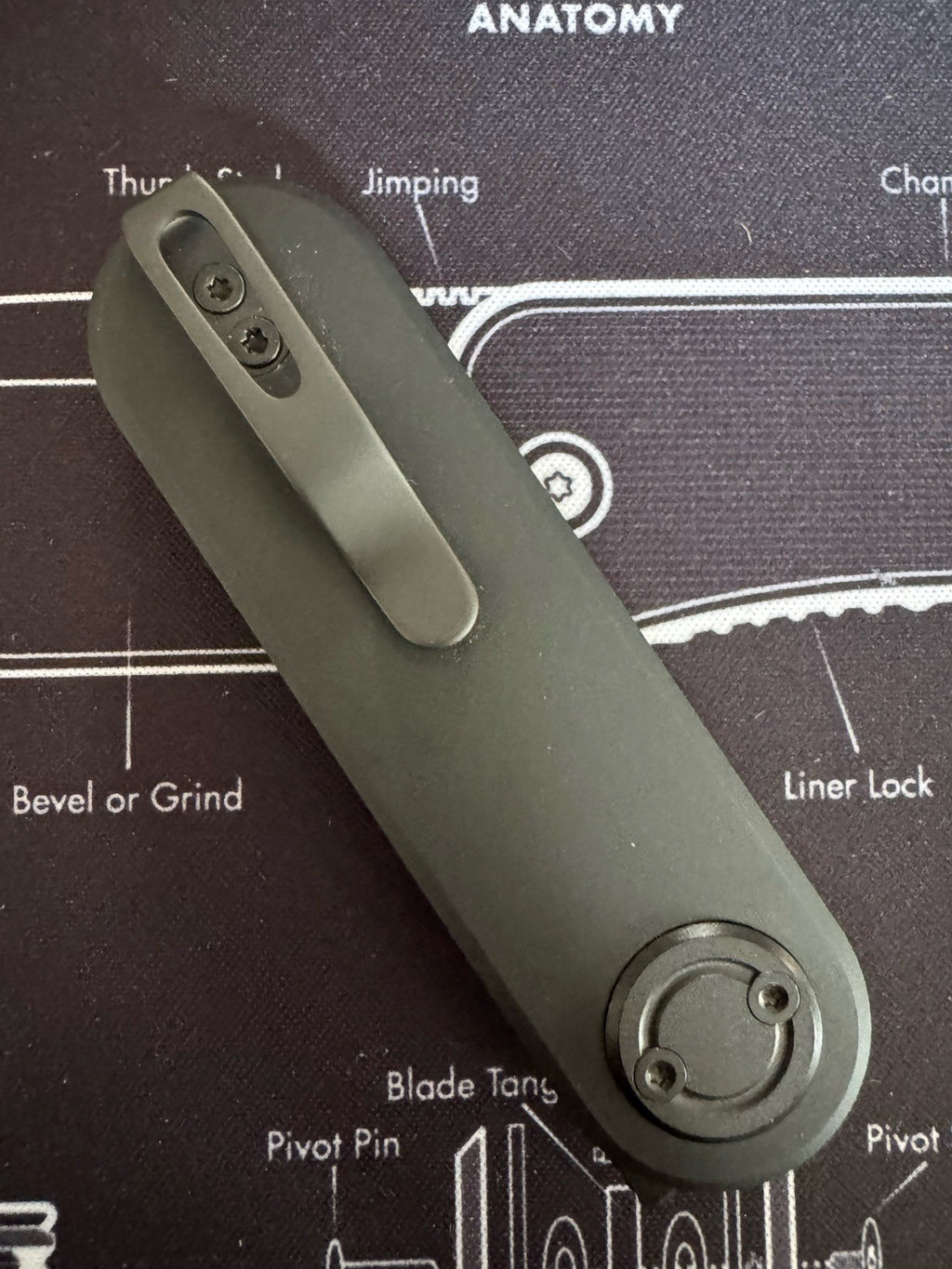 Vosteed Corgi V Folding Knife Black Aluminum Handle 14C28N Drop Point A3701