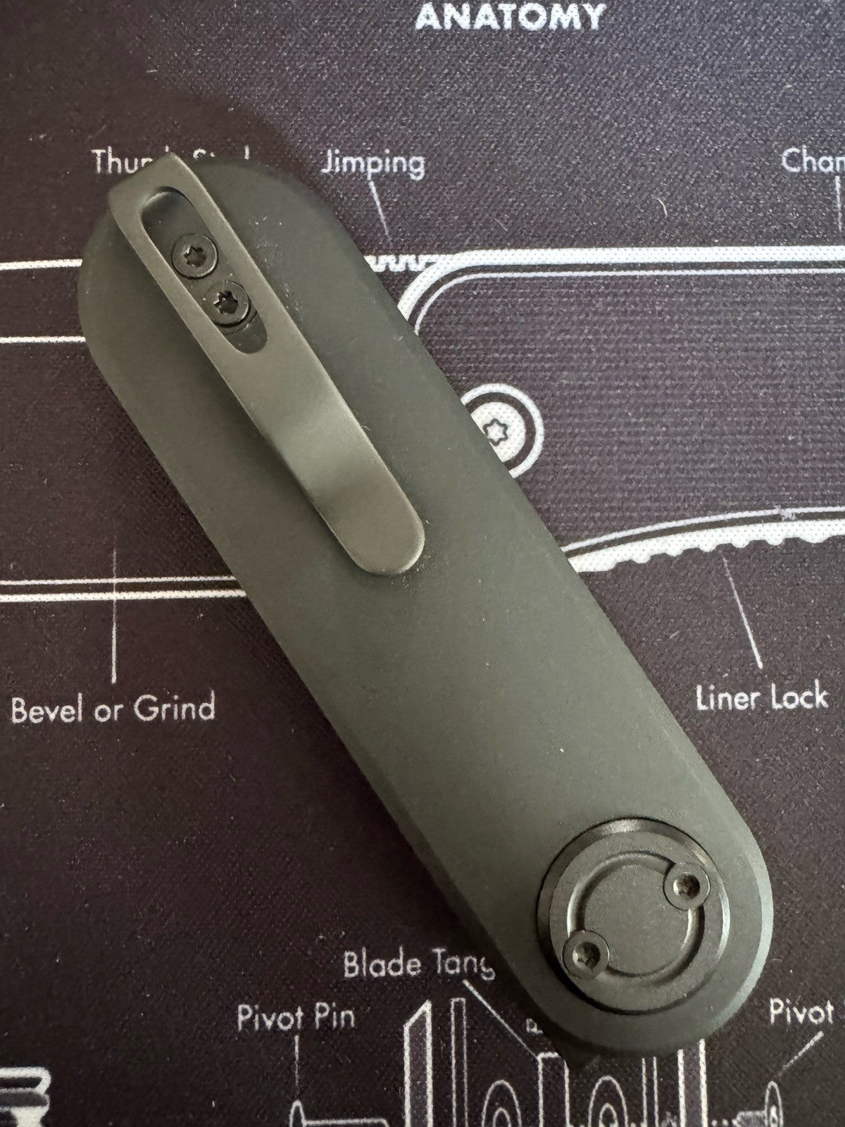 Vosteed Corgi V Folding Knife Black Aluminum Handle 14C28N Drop Point A3701