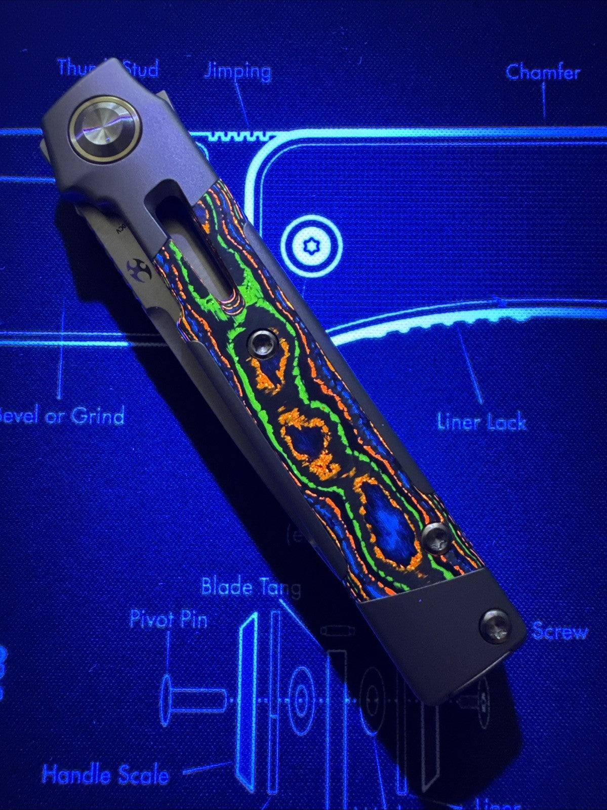 KANSEPT Kitpu Flipper Stonewashed Titanium with 80S Camocarbon