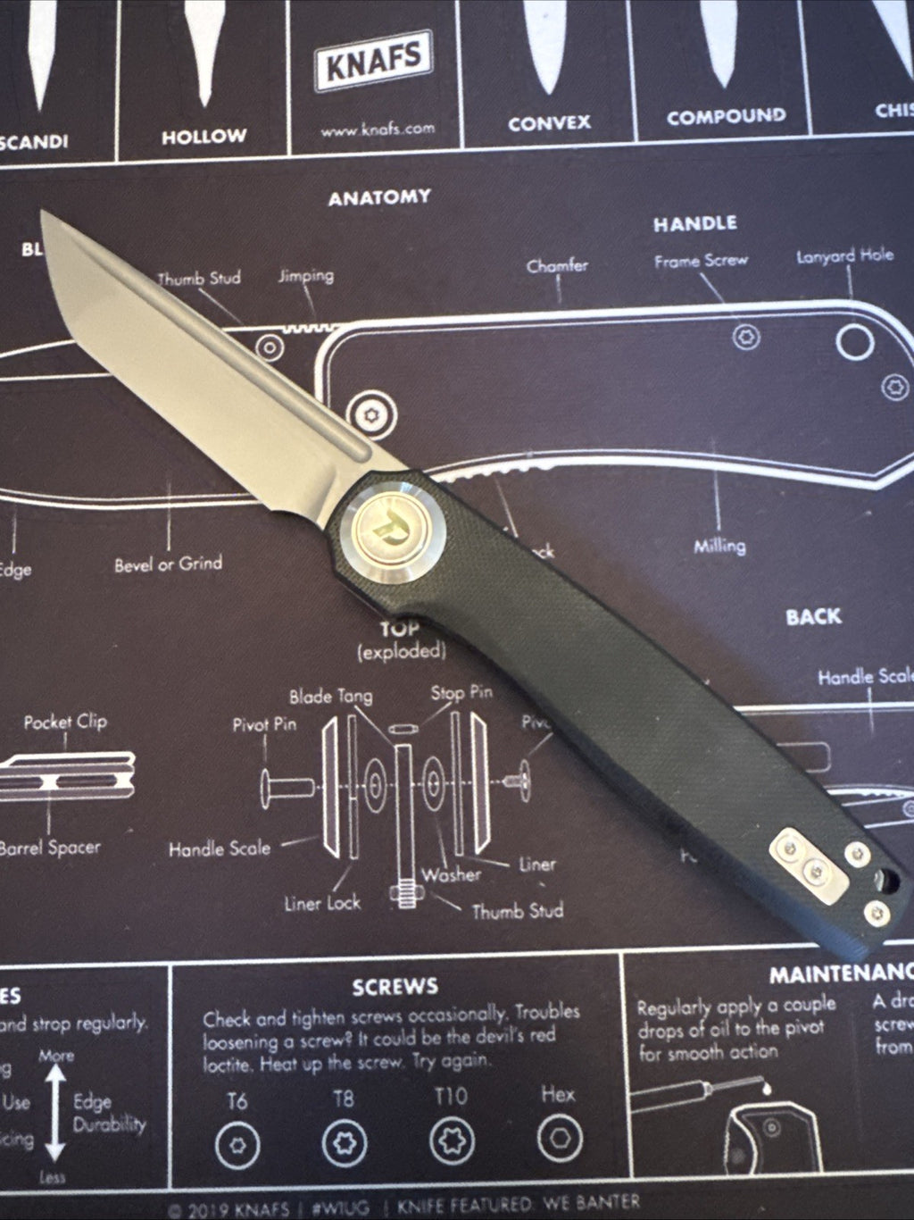 Dreamtech Button Lock, D4002GB, Black G10 Handle, D2 blade, Black