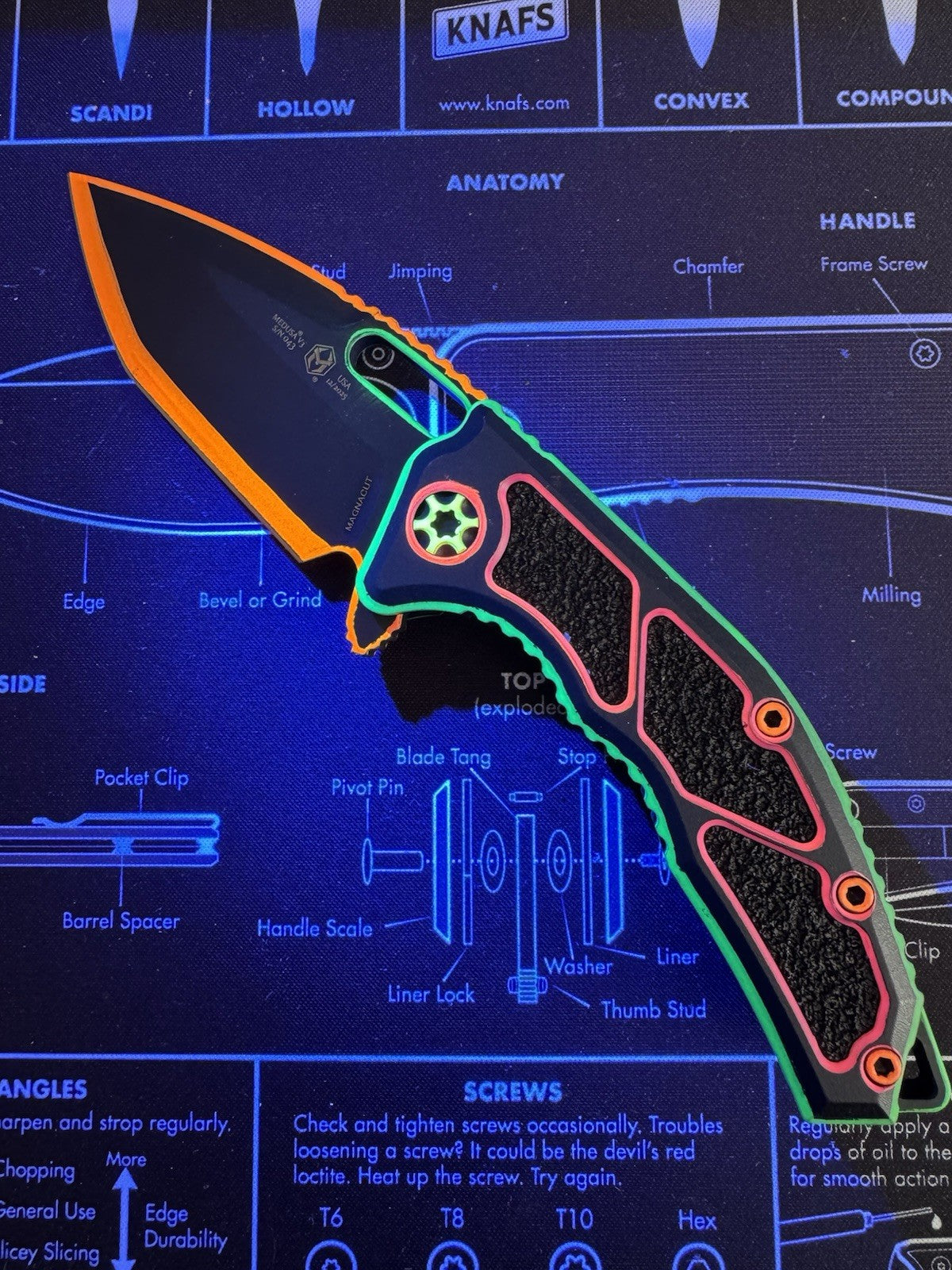 #18 - Heretic Medusa 80s Neon Cel-Shade Tanto - BROP Exclusive Sold Out!