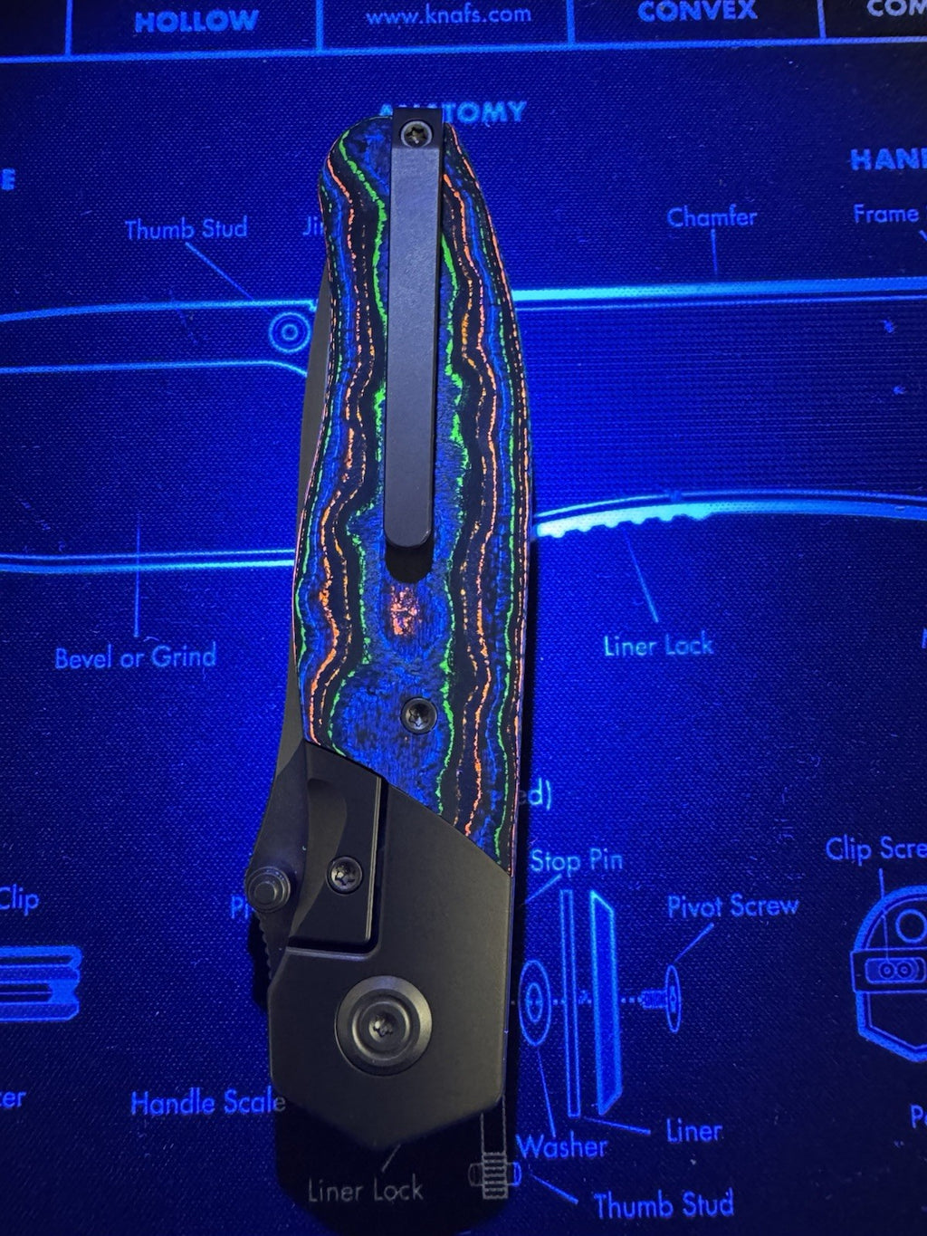 KB  Velvet Snake M390/TITANIUM & 80's Camo Carbon Fiber