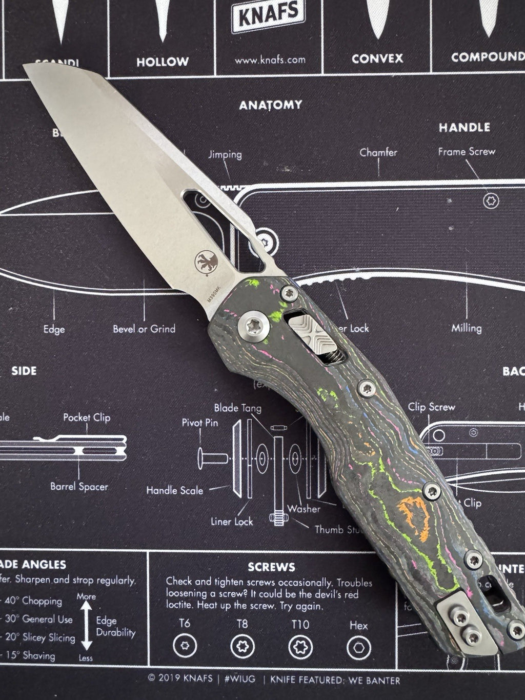 Microtech Knives MSI RAM LOK 80s Camo Carbon M390MK Apocalyptic Standard 210T-1