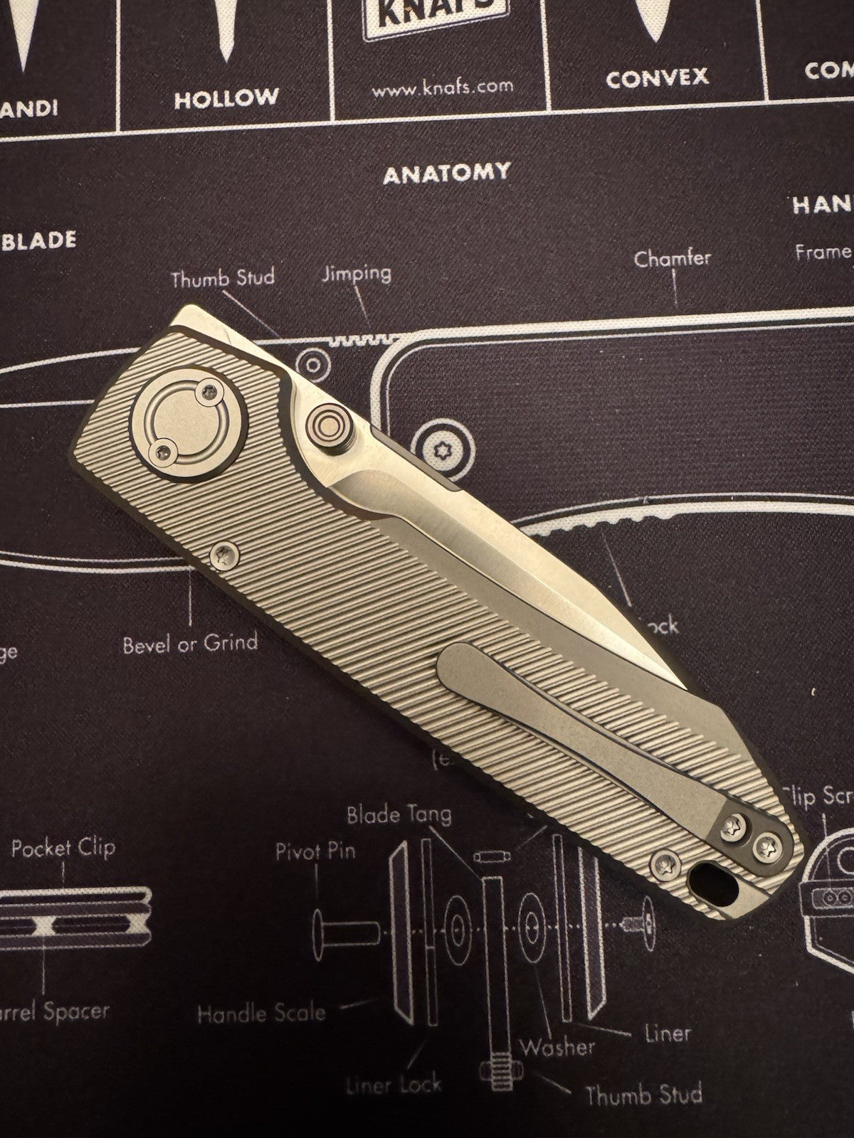 Vosteed Raccoon V - M390 - Titanium - Satin Blade  #62 Of #250