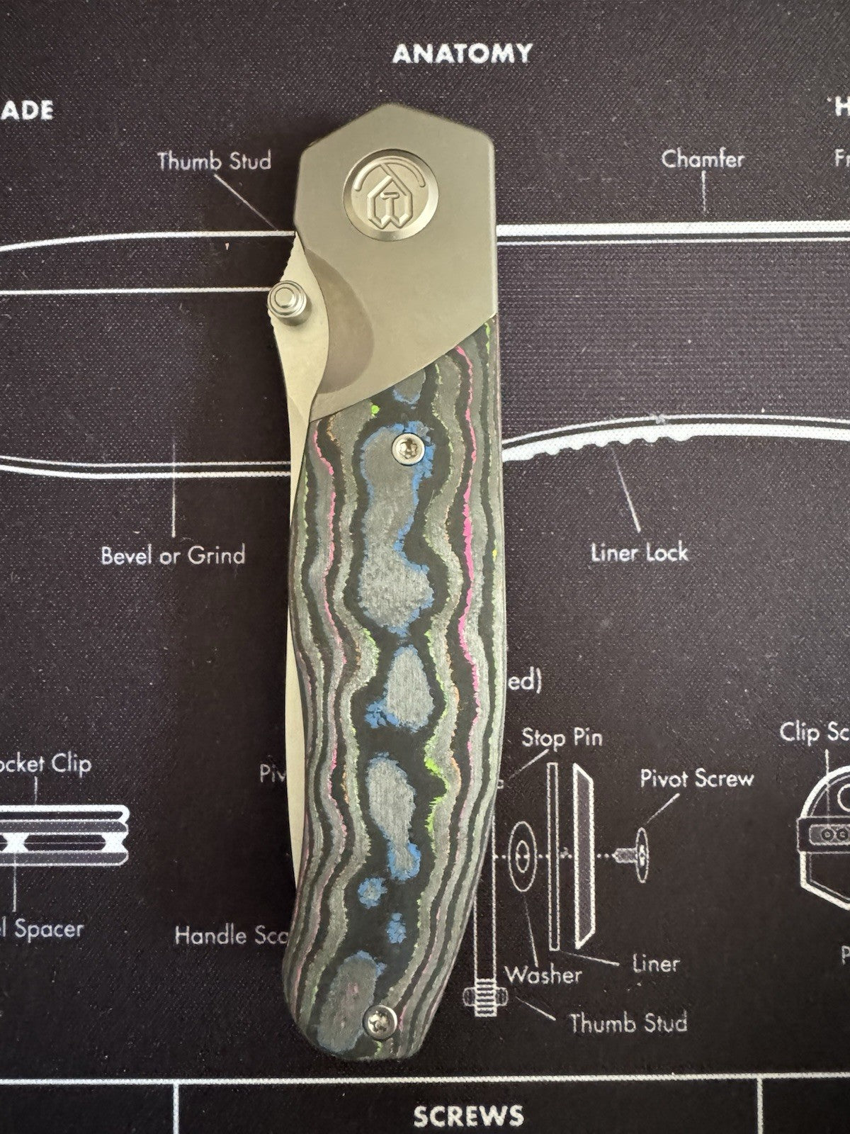 KB  Velvet Snake M390/TITANIUM & 80's Camo Carbon Fiber